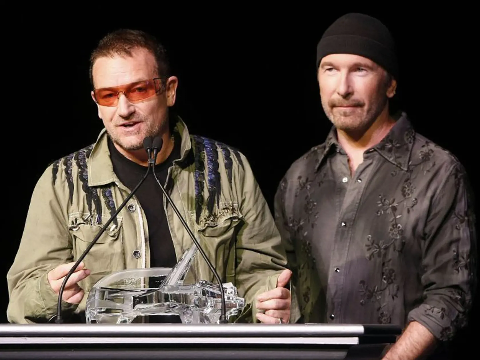 Bono Vox a Edge zo skupiny U2