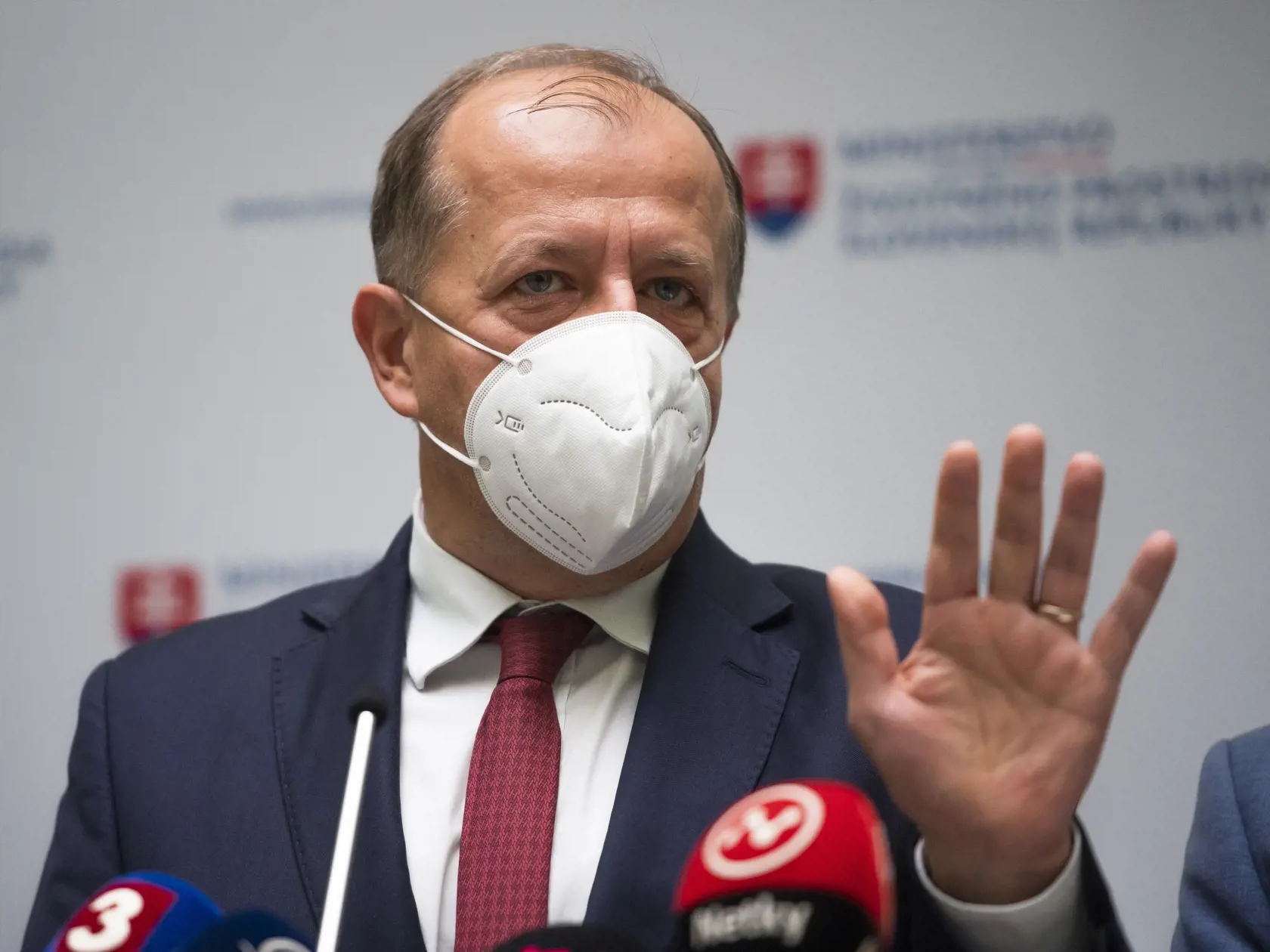 Na snímke prezident Únie miest Slovenska (ÚMS) Richard Rybníček počas tlačovej konferencie Ministerstva životného prostredia (MŽP) SR, Slovenskej inšpekcie životného prostredia (SIŽP) a ÚMS v Bratislave 15. októbra 2020. FOTO TASR - Jaroslav Novák