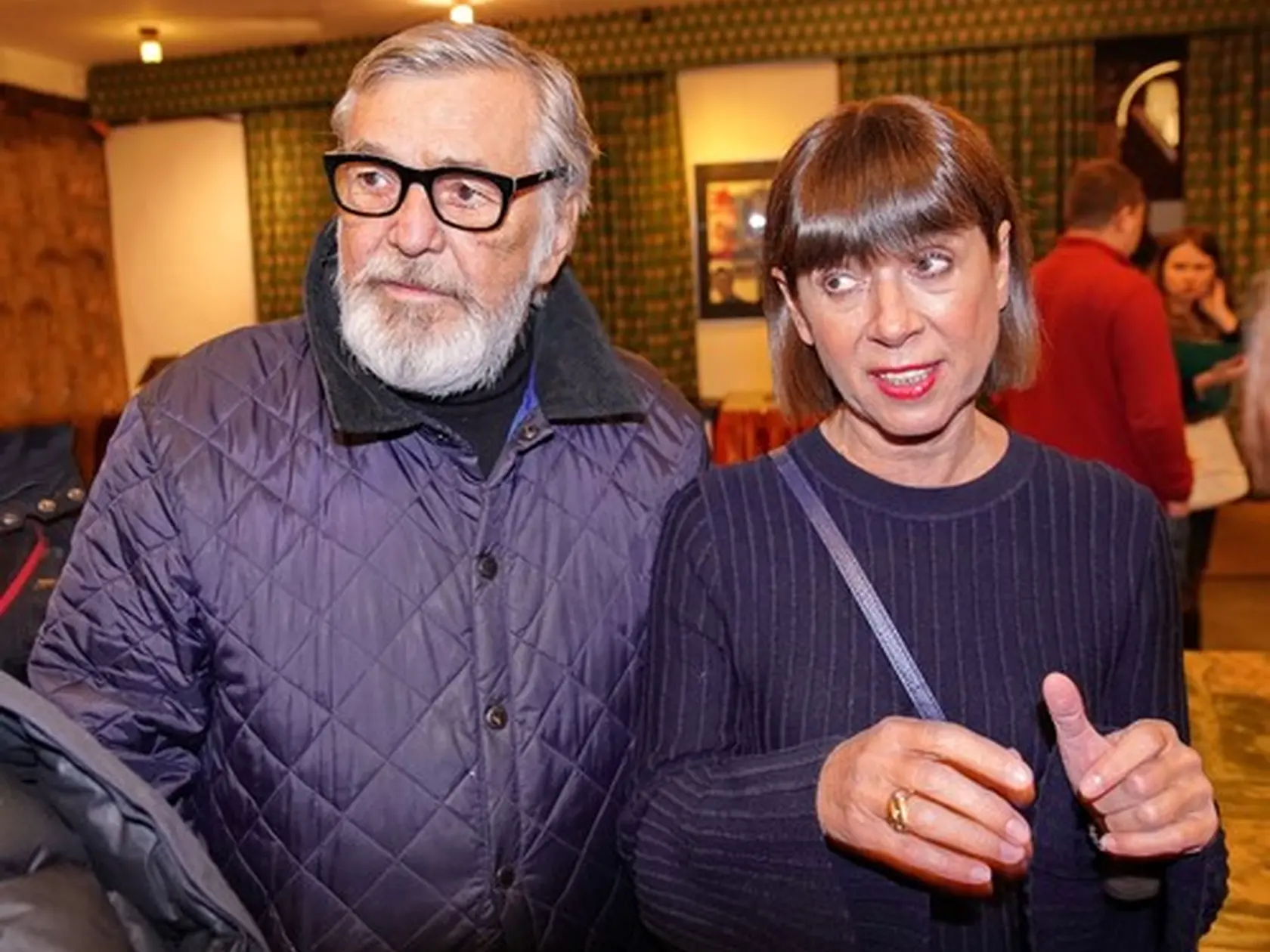 Jiří Bartoška s manželkou.