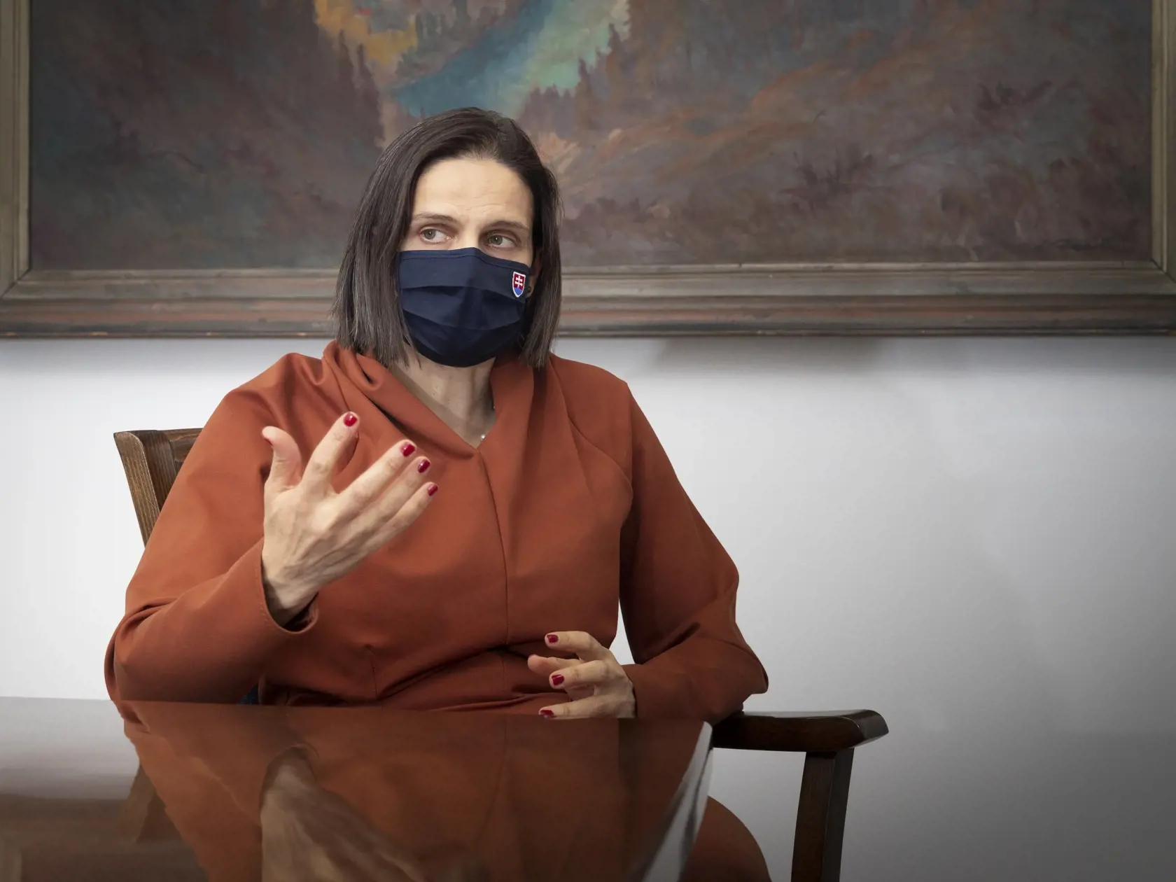 Na snímke je Mgr. Mária Kolíková, slovenská právnička, politička a v súčasnosti ministerka spravodlivosti SR.