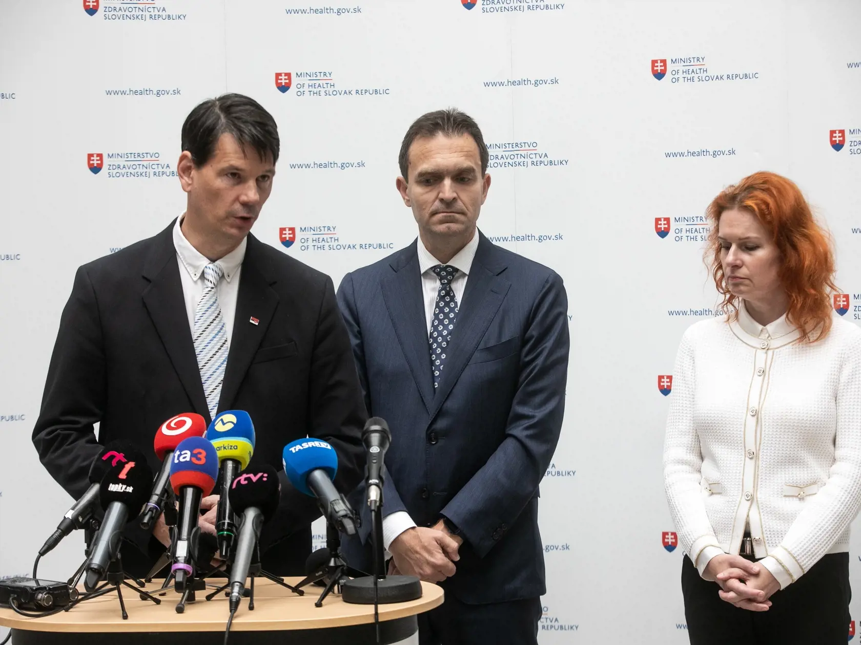 Premiér Ľudovít Ódor na Ministerstve zdravotníctva SR. Na snímke je Ľudovít Ódor.