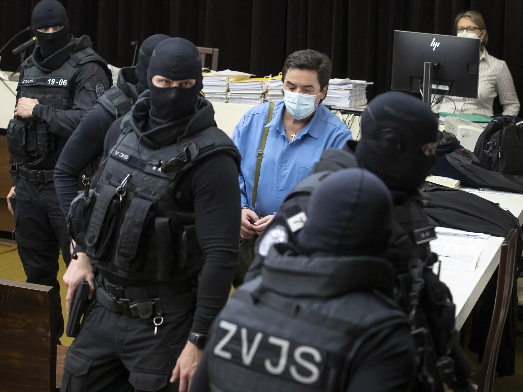 Verejné zasadnutie Najvyššieho súdu SR vo veci odvolania voči rozsudku v prípade vraždy investigatívneho novinára Jána Kuciaka a jeho snúbenice Martiny Kušnírovej. Na snímke je obžalovaný Marián Kočner.