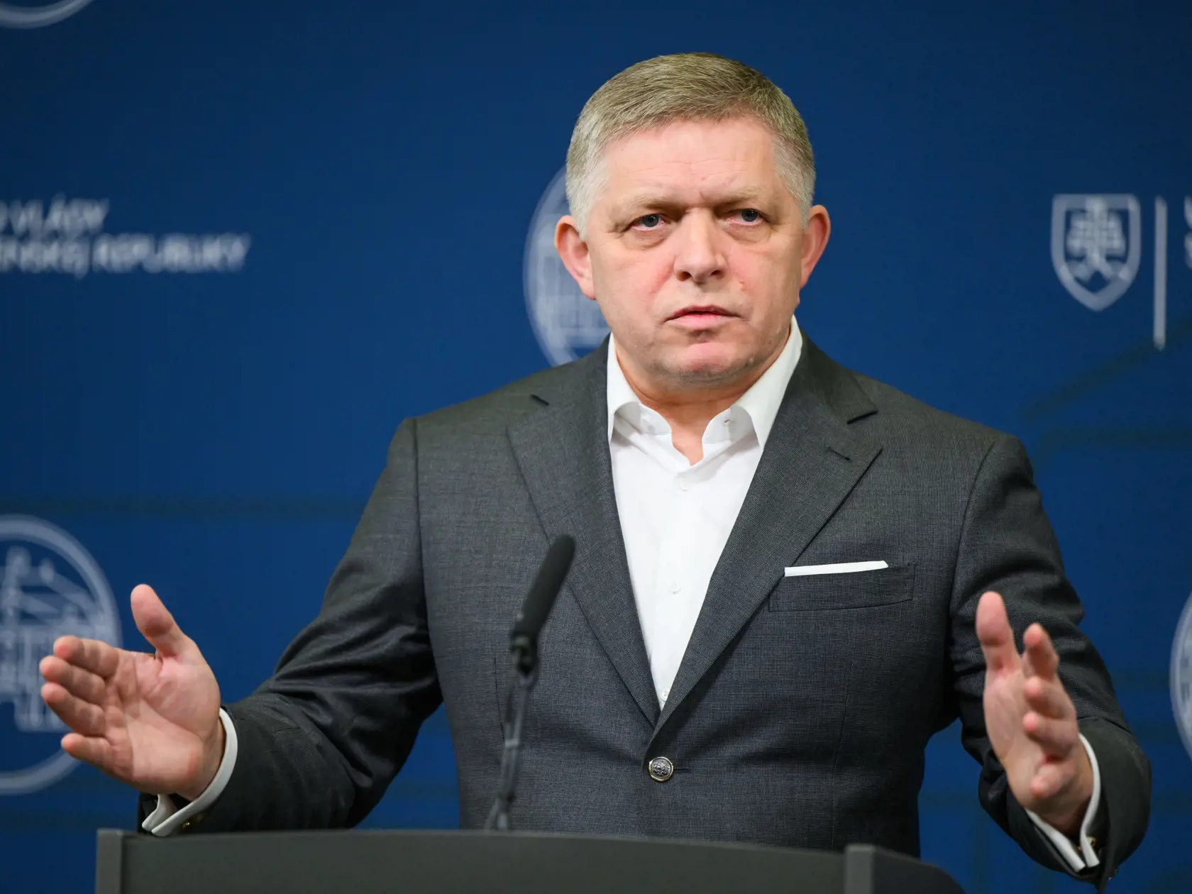Na snímke predseda vlády SR Robert Fico (Smer-SD).