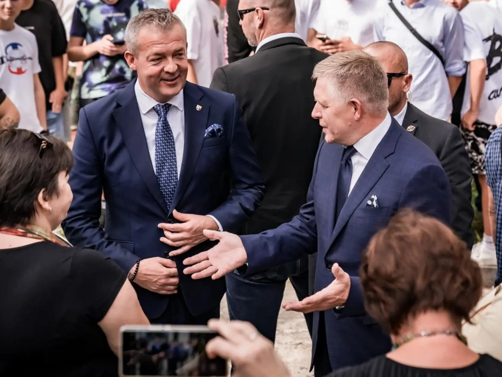 Robert Fico sa prvýkrát od atentátu vrátil do Handlovej v rámci výjazdového rokovania premiéra 6. septembra 2024.