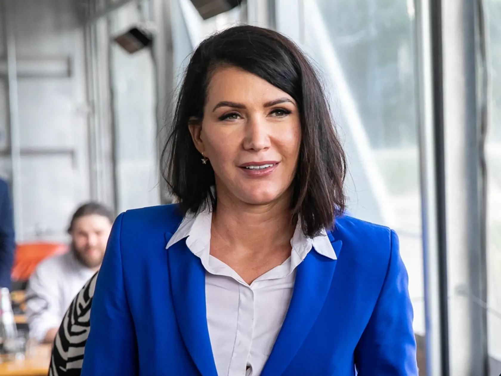 Jana Bittó Cigániková a Alojz Hlina počas predstavenia kandidátky SaS.