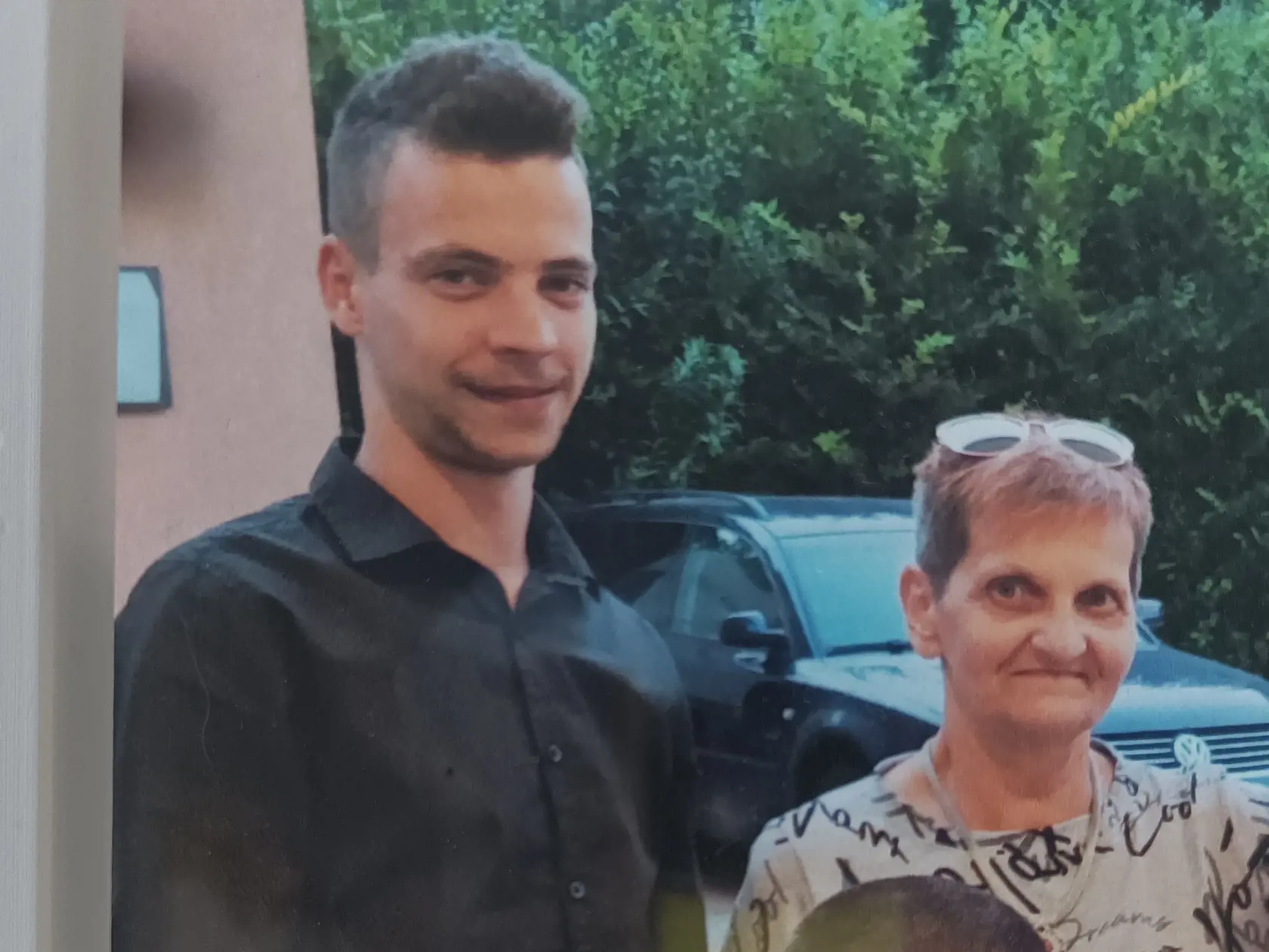 Lukáš s mamou Helenou. 
