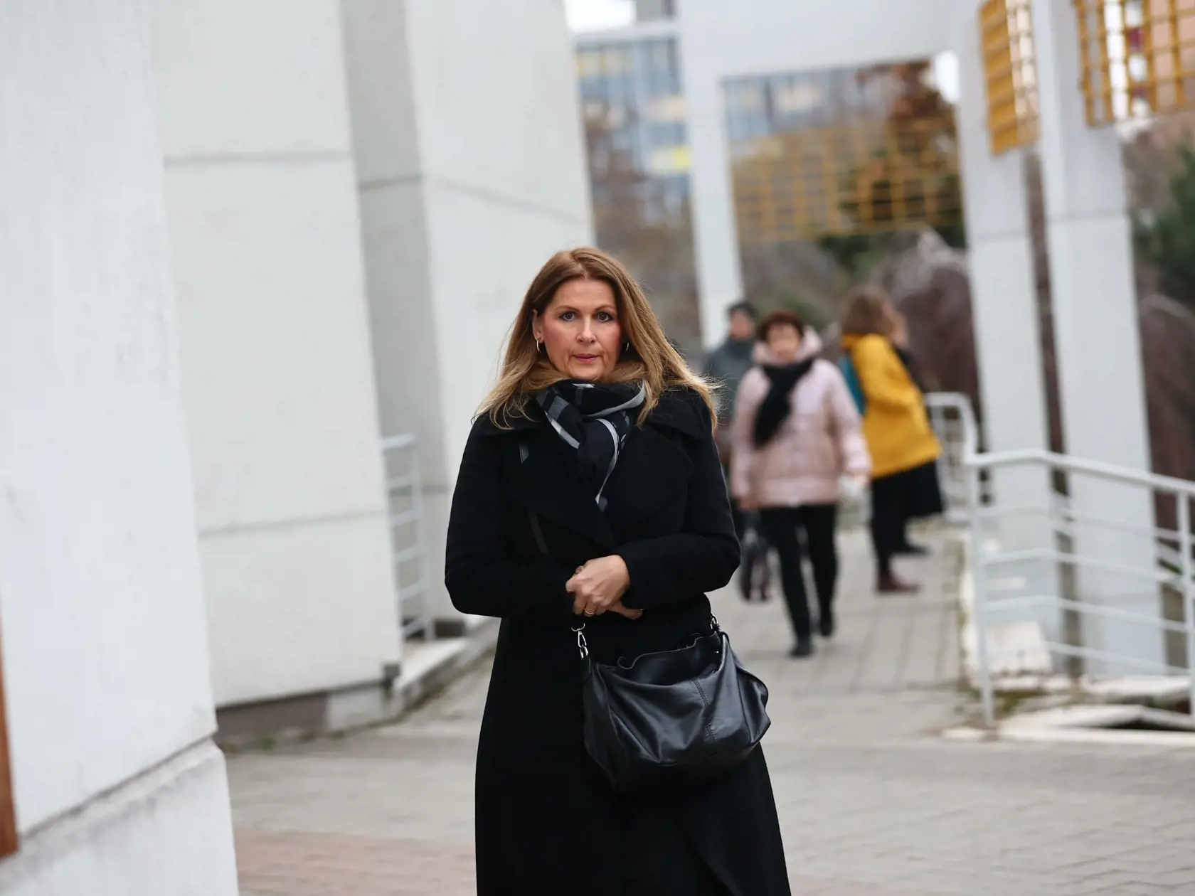 Katarína Brychtová: Aj ona sa prišla s profesorom rozlúčiť.
