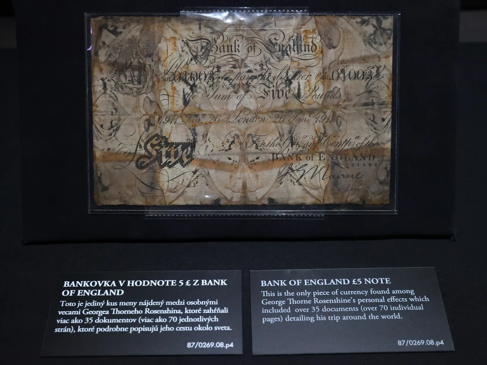 Na snímke je svetová výstava lode Titanic, ktorá sa potopila pri prvej plavbe v roku 1912. 