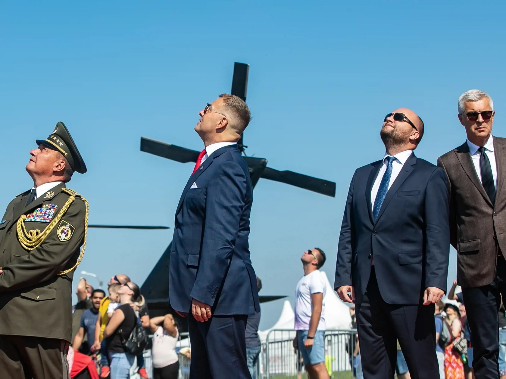 Medzinárodné letecké dni SIAF 2021 v Kuchyni. Na fotke Boris Kollár a Jaroslav Naď.