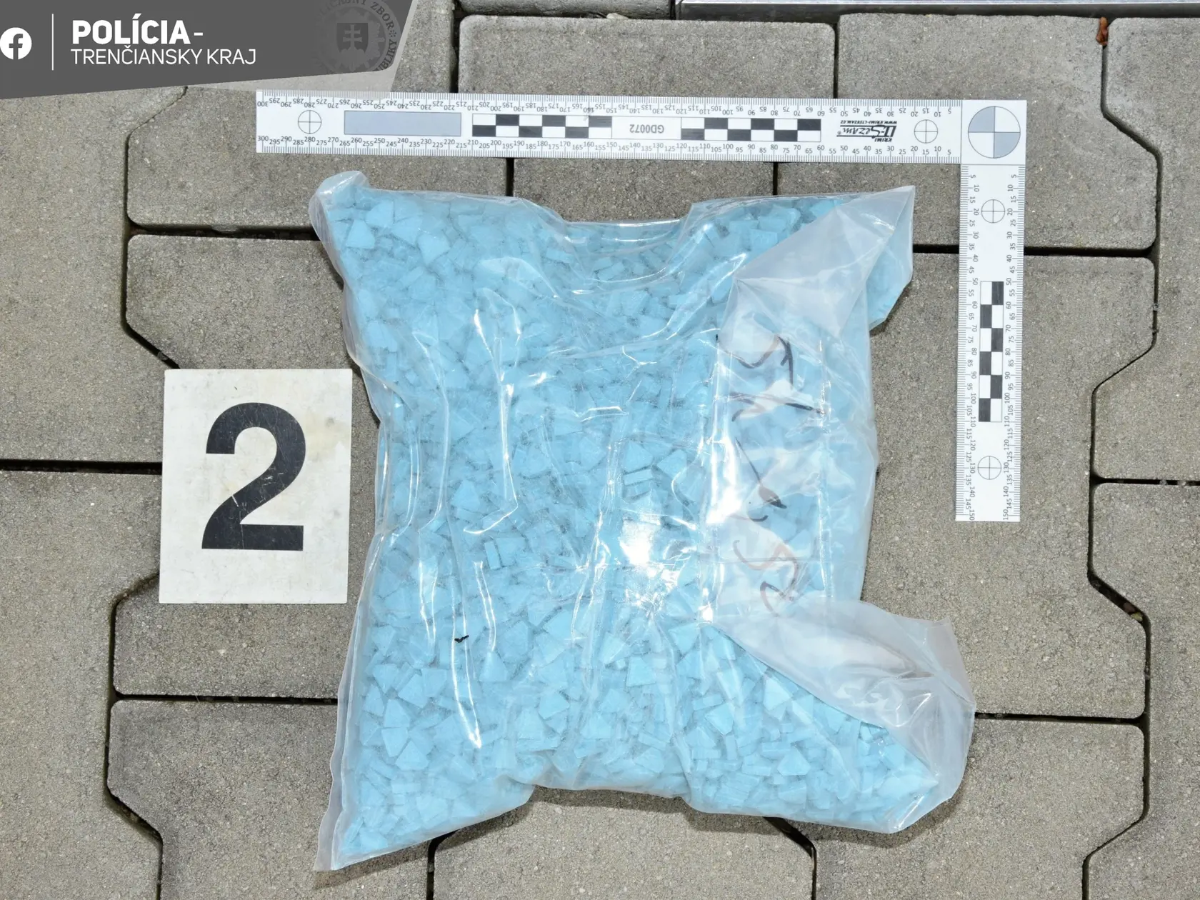 Extáza, ktorú polícia zadržala 16-ročnému dílerovi.