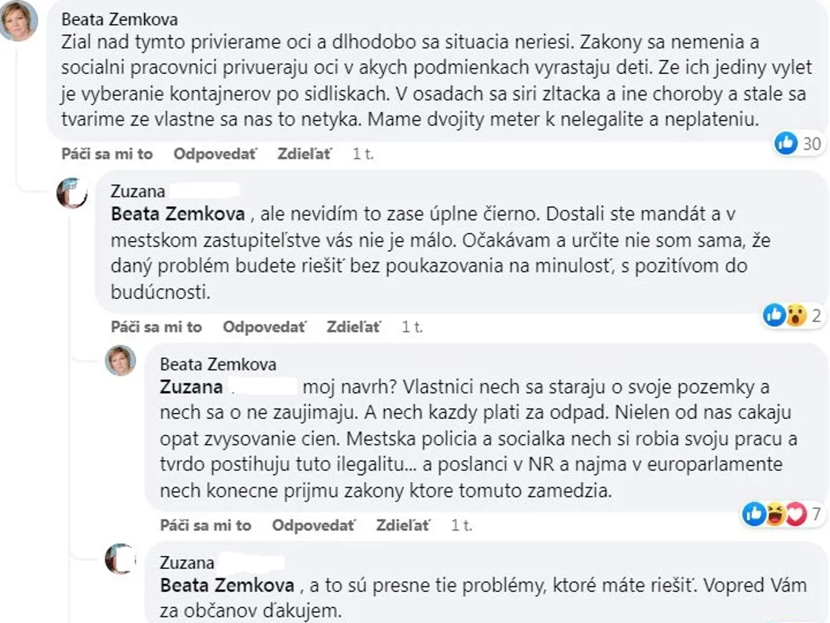 Časť komentov (tento prípad) je možné uverejniť, ale mnohé nie.