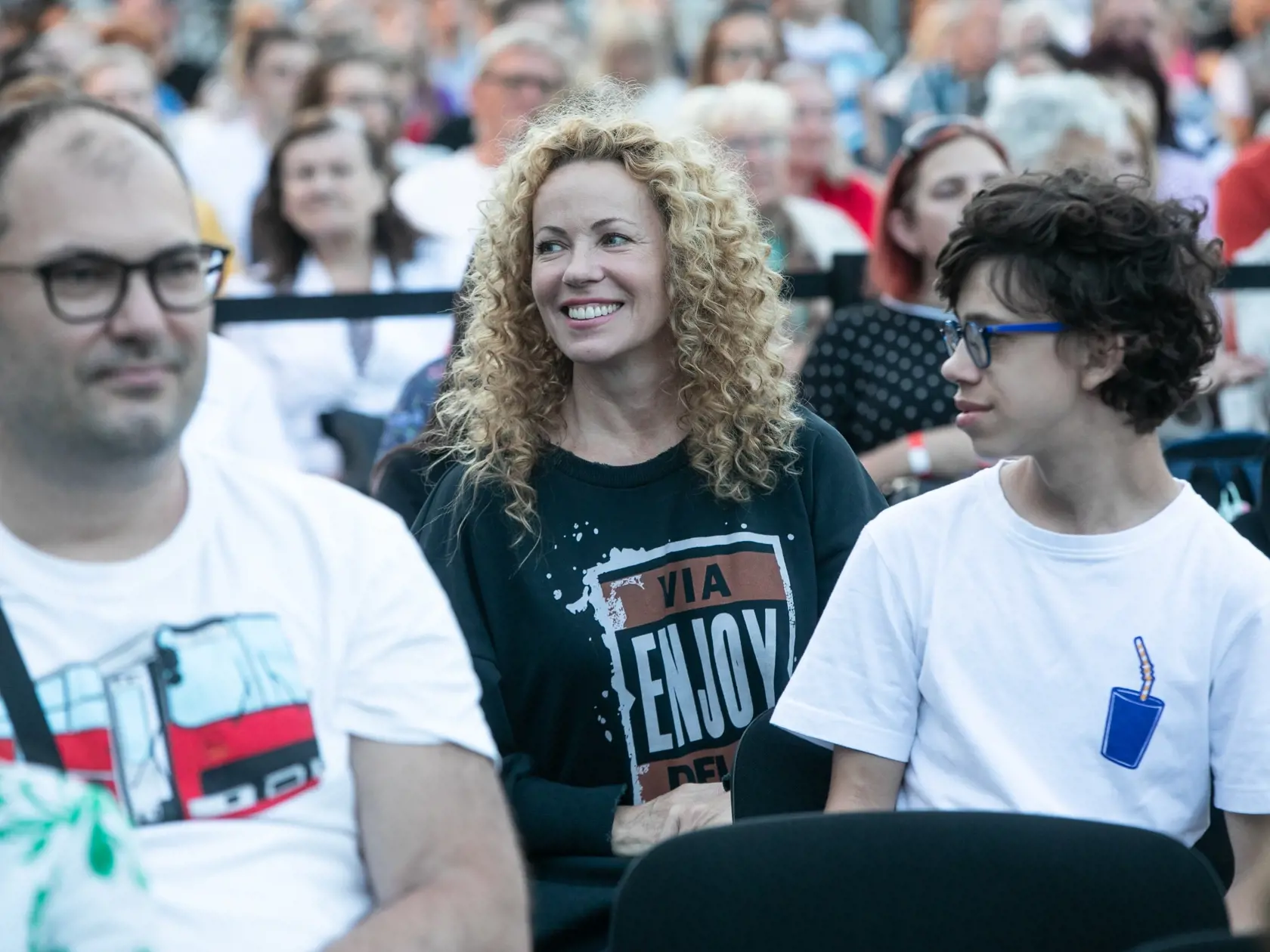 Leto 2022: Galavečer pred SND. Na snímke Diana Mórová so synom Quidom.