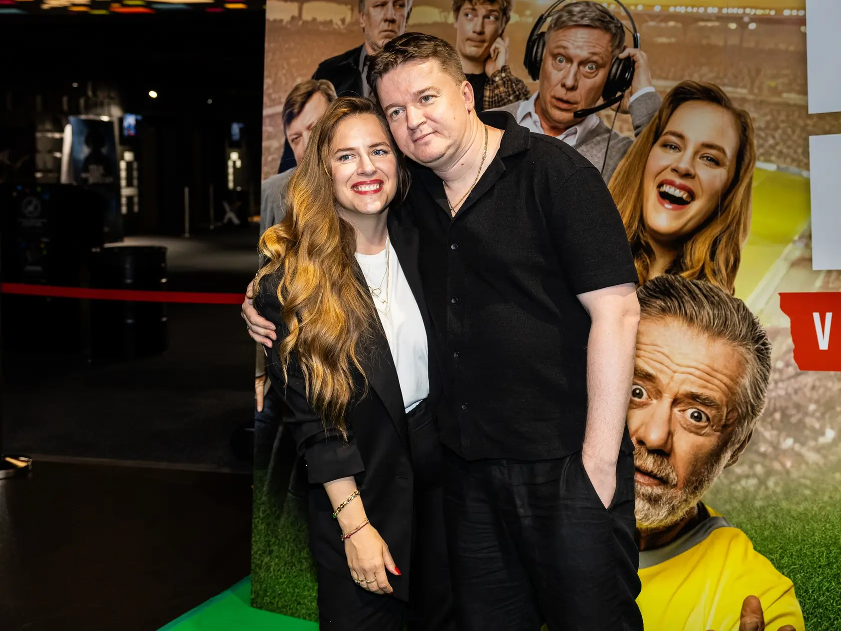 Filmová premiéra českého filmu “KÚZLO DERBY” v Bratislave. Na snímke Petra Nesvačilová a Petr Kolečko.