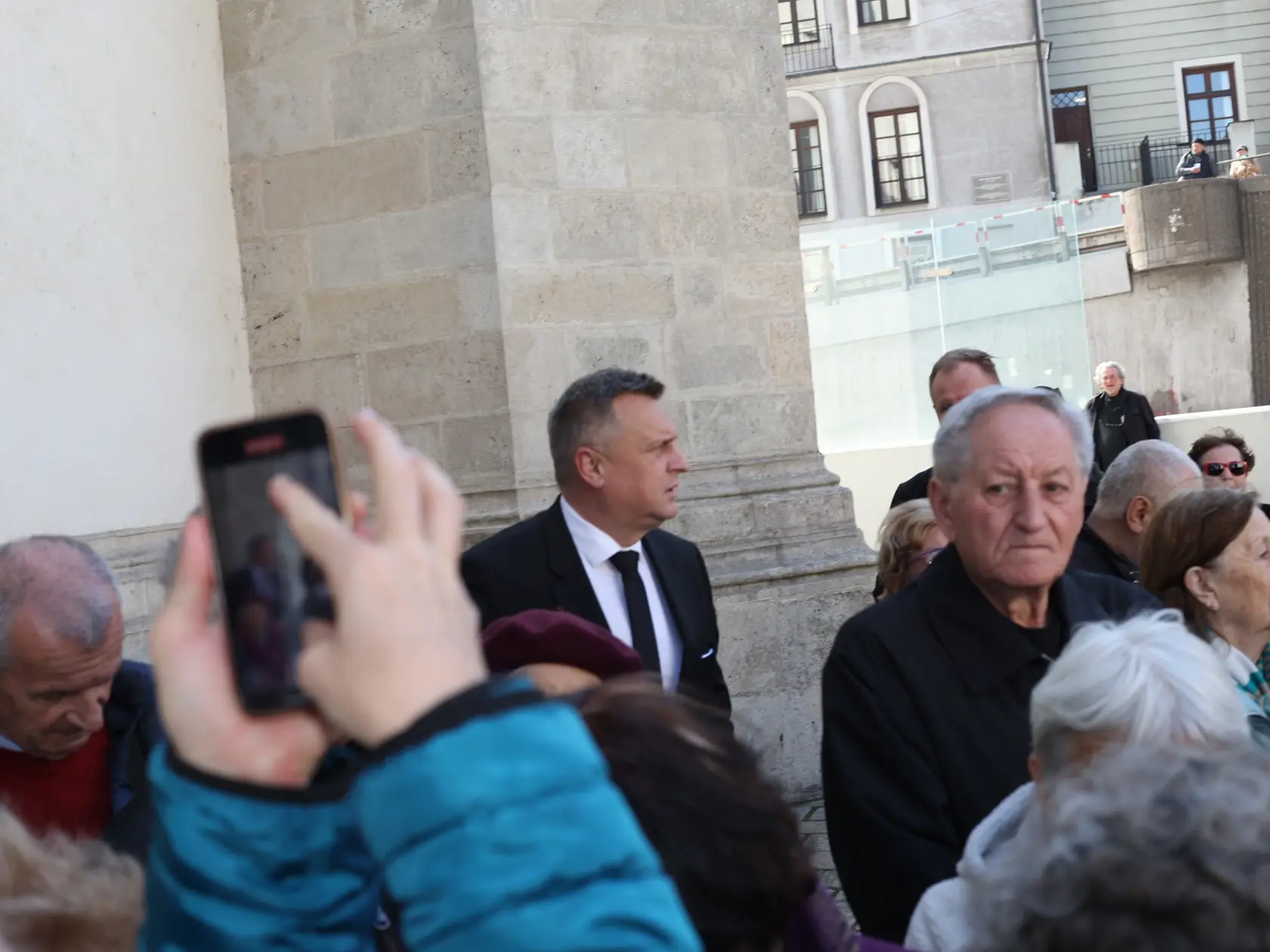 Posledná rozlúčka s hercom Štefanom Kvietikom († 90) v Katedrále sv. Martina v Bratislave. Andrej Danko.