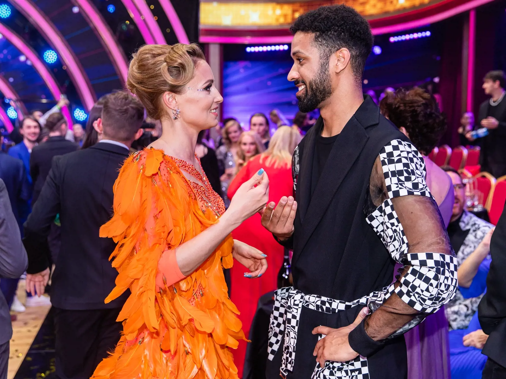 Finále tanečnej súťaže "Let's Dance 2023" v Bratislave. Na snímke Mária Čírová a Victor Ibara.