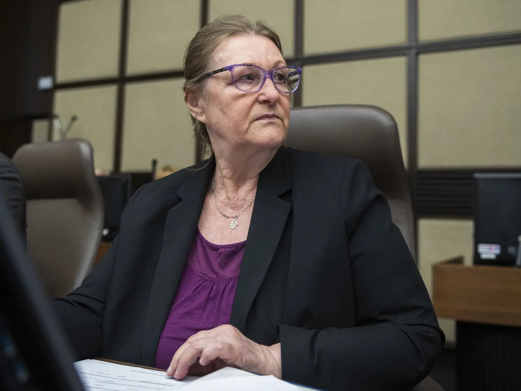 Na snímke ministerka spravodlivosti Jana Dubovcová počas 2. rokovania vlády SR v Bratislave 23. mája 2023.