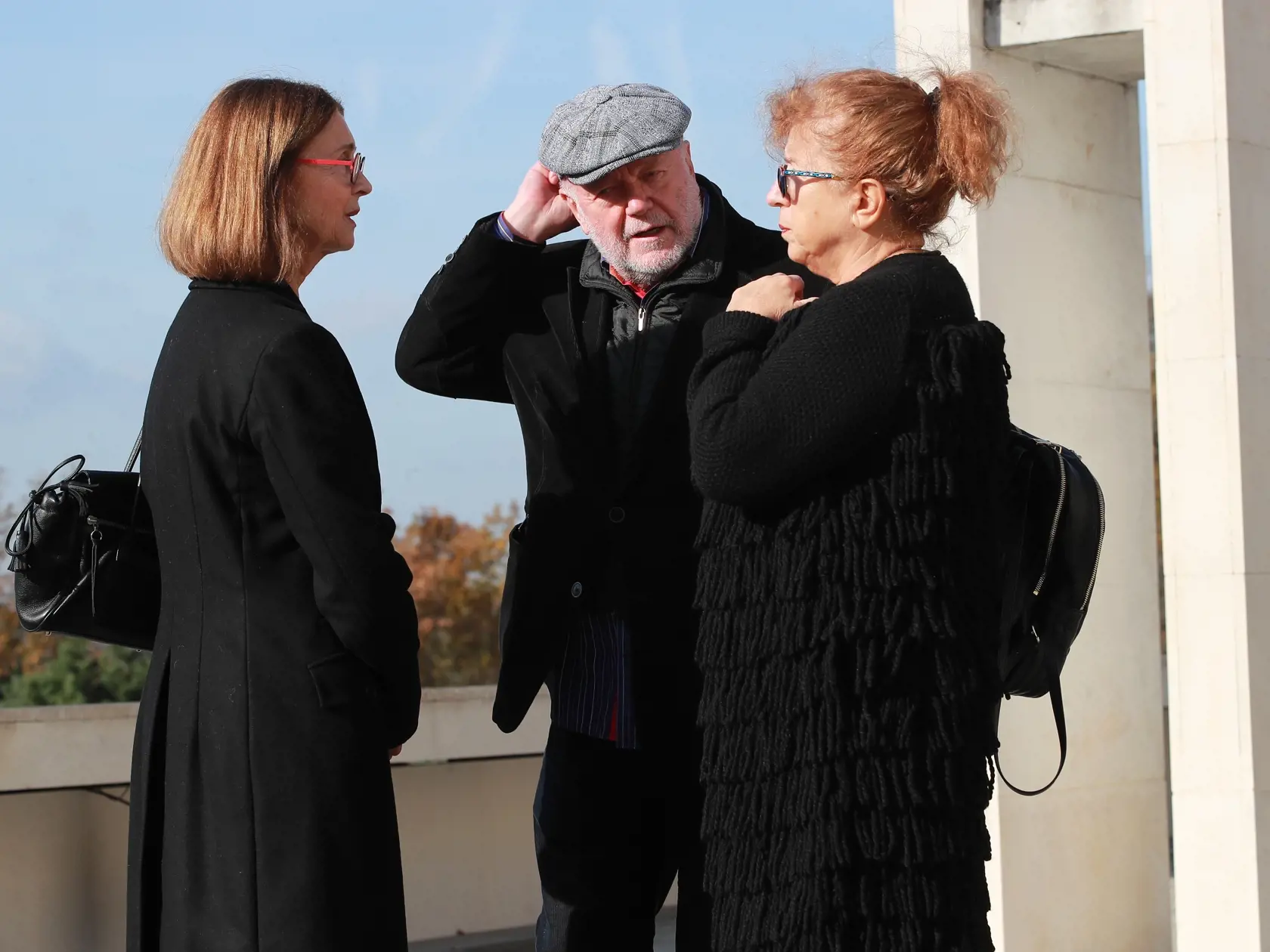 Posledná rozlúčka s hudobníkom Braňom Hroncom (†81). Na snímke Peter Lipa.