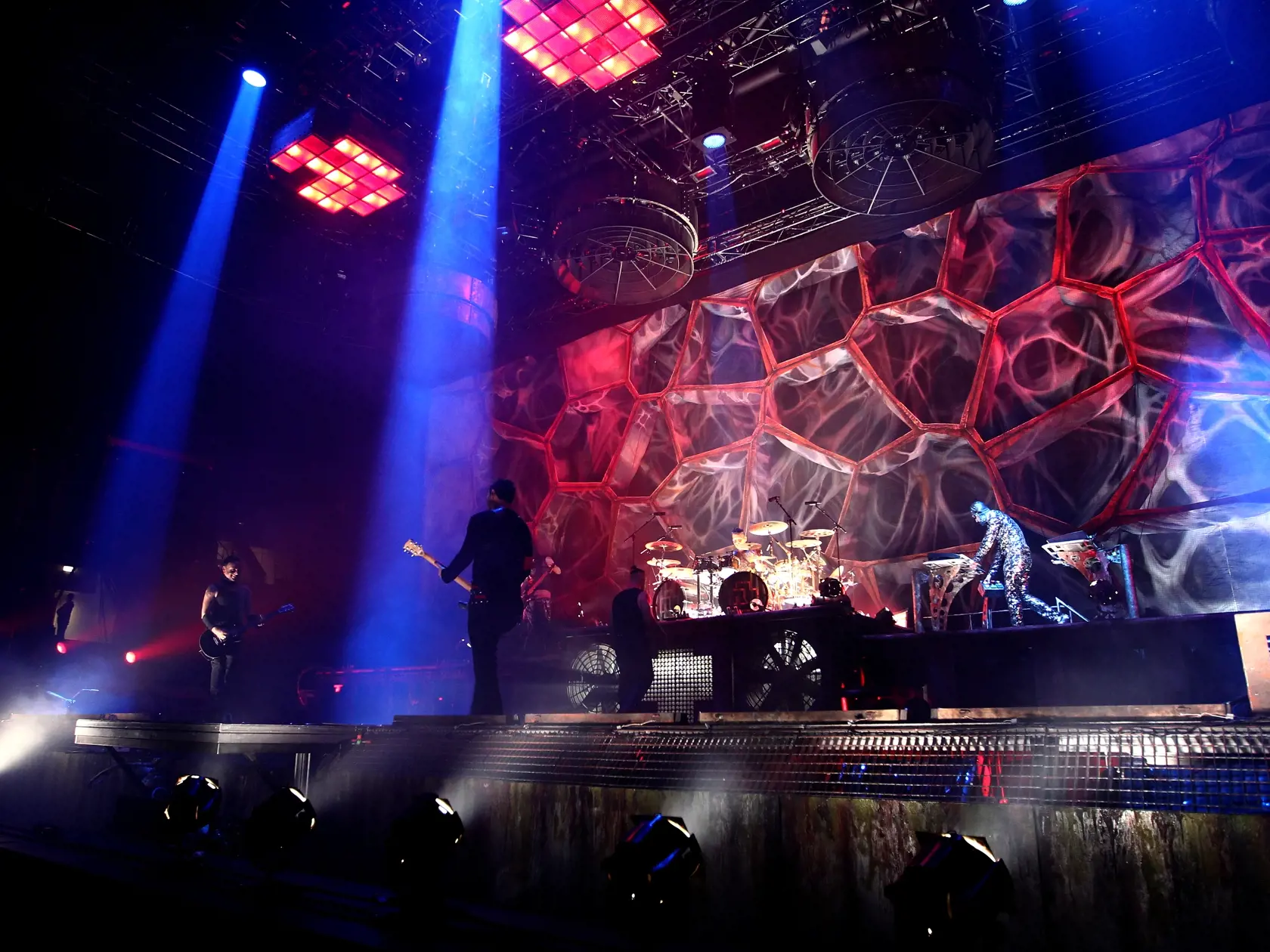 Koncert skupiny Rammstein v Bratislave. Zimny stadion Ondreja Nepelu.
Lider skupiny - Till Lindemann