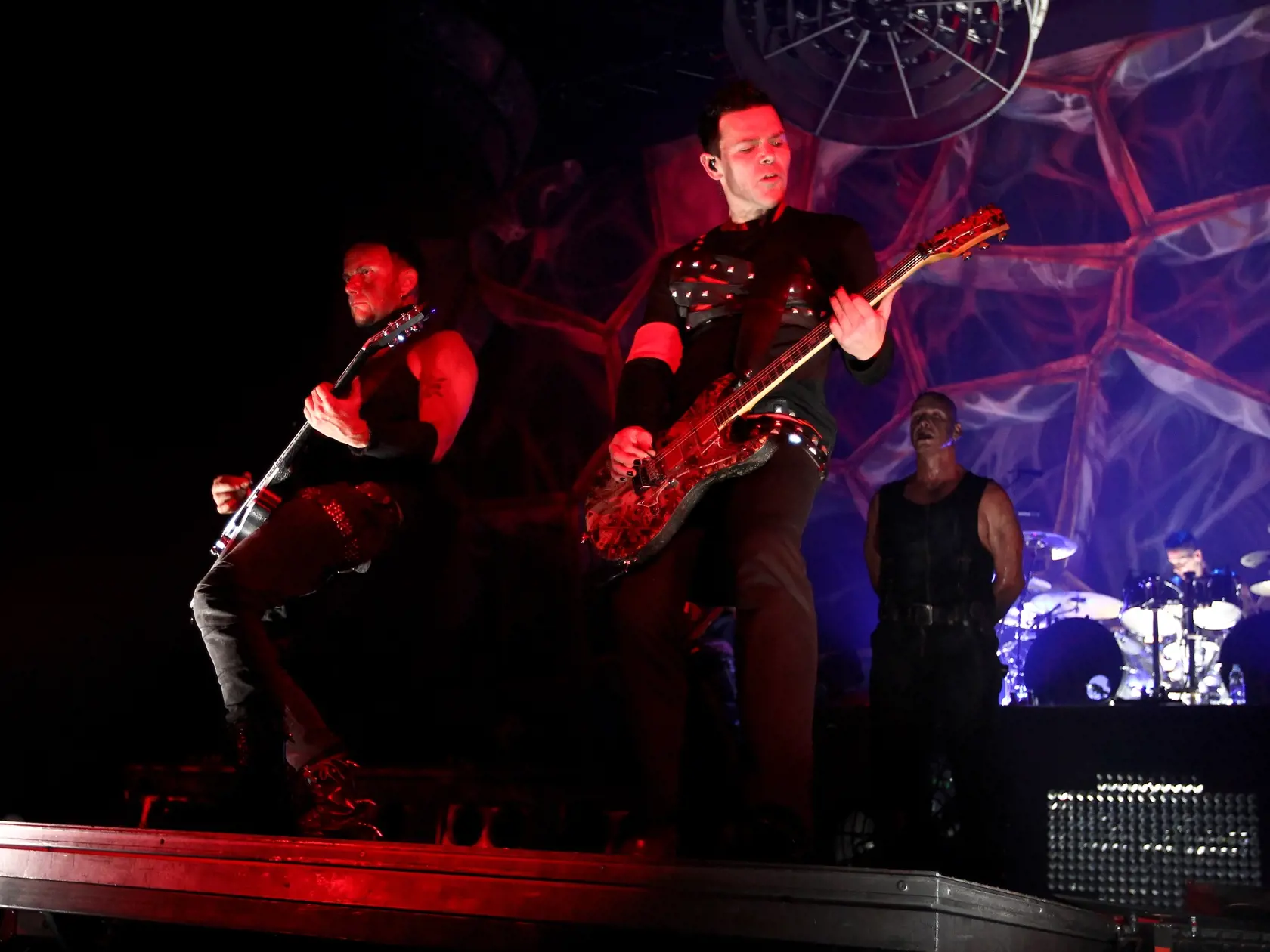 Koncert skupiny Rammstein v Bratislave. Zimny stadion Ondreja Nepelu.
Lider skupiny - Till Lindemann