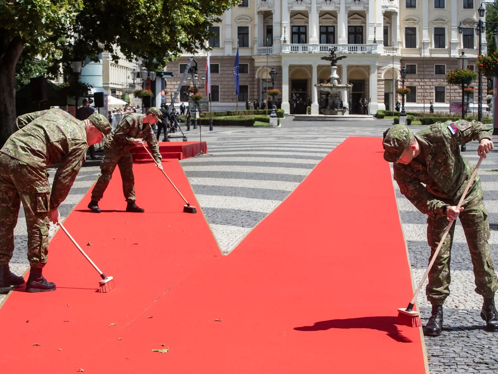 Inaugurácia Petra Pellegriniho, prehliadka jednotiek Ozbrojených síl SR.