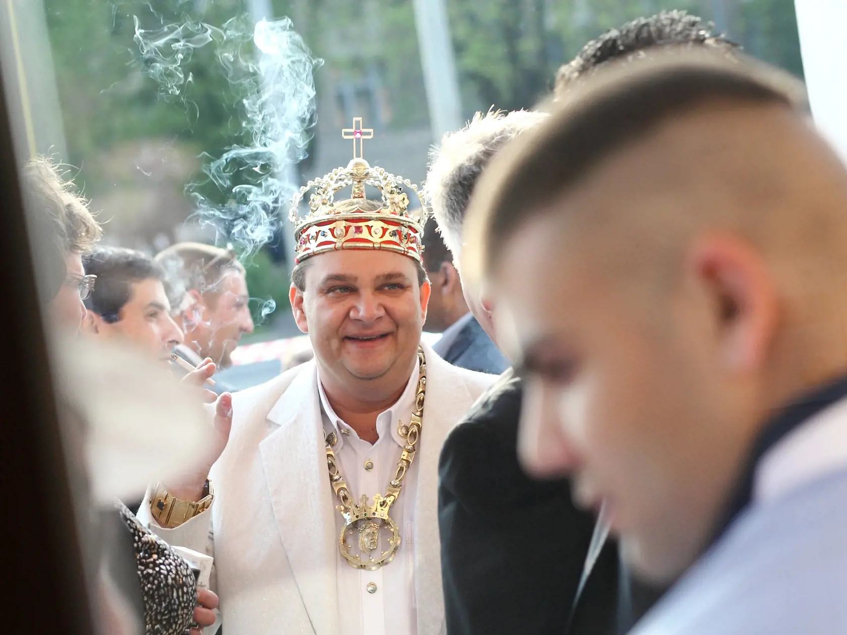 Korunovácia rómskeho kráľa.