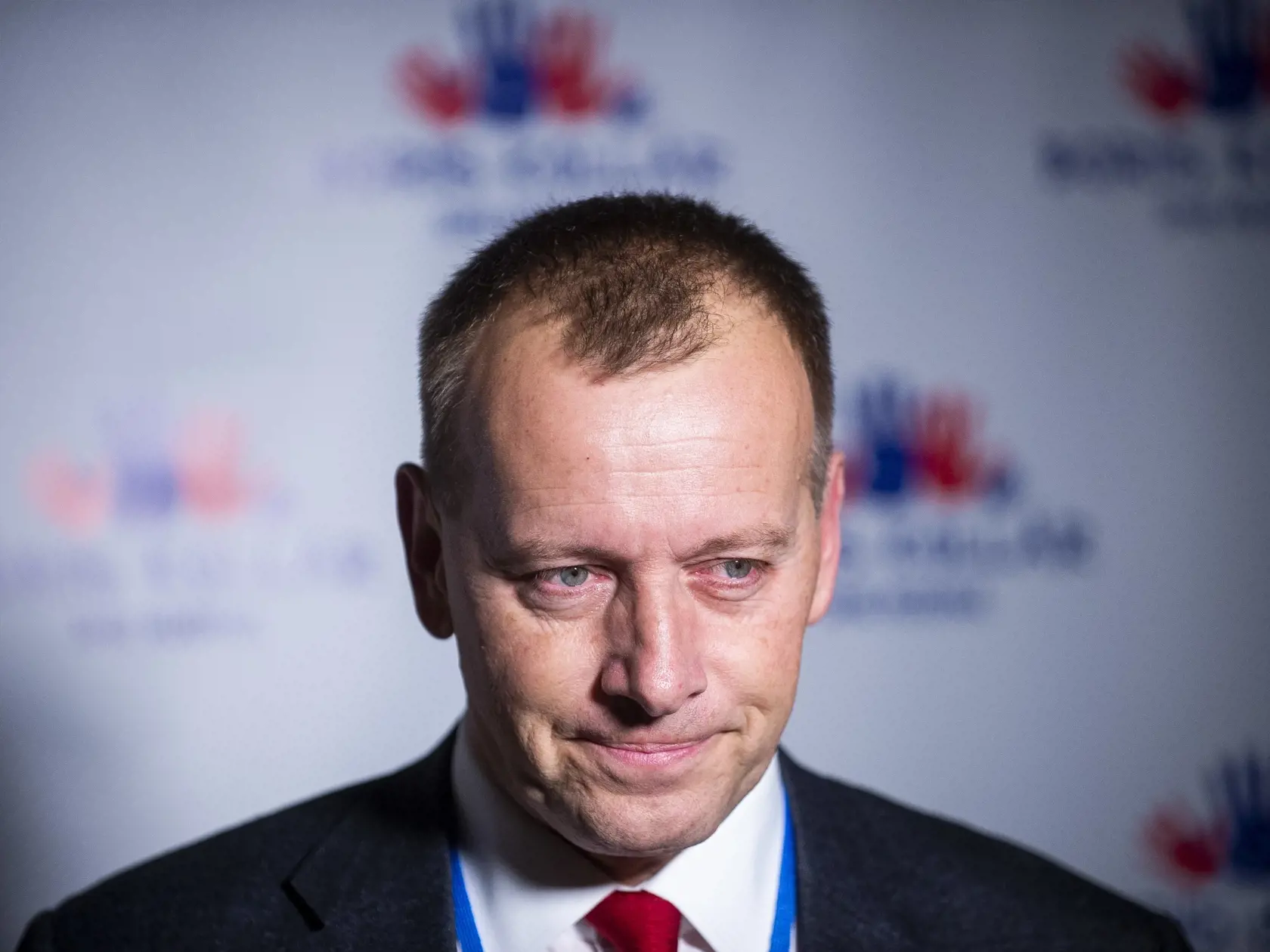 Na snímke líder hnutia Sme rodina Boris Kollár vo volebnej centrále strany počas volebnej noci 1. marca 2020 v Bratislave. FOTO TASR - Jakub Kotian
