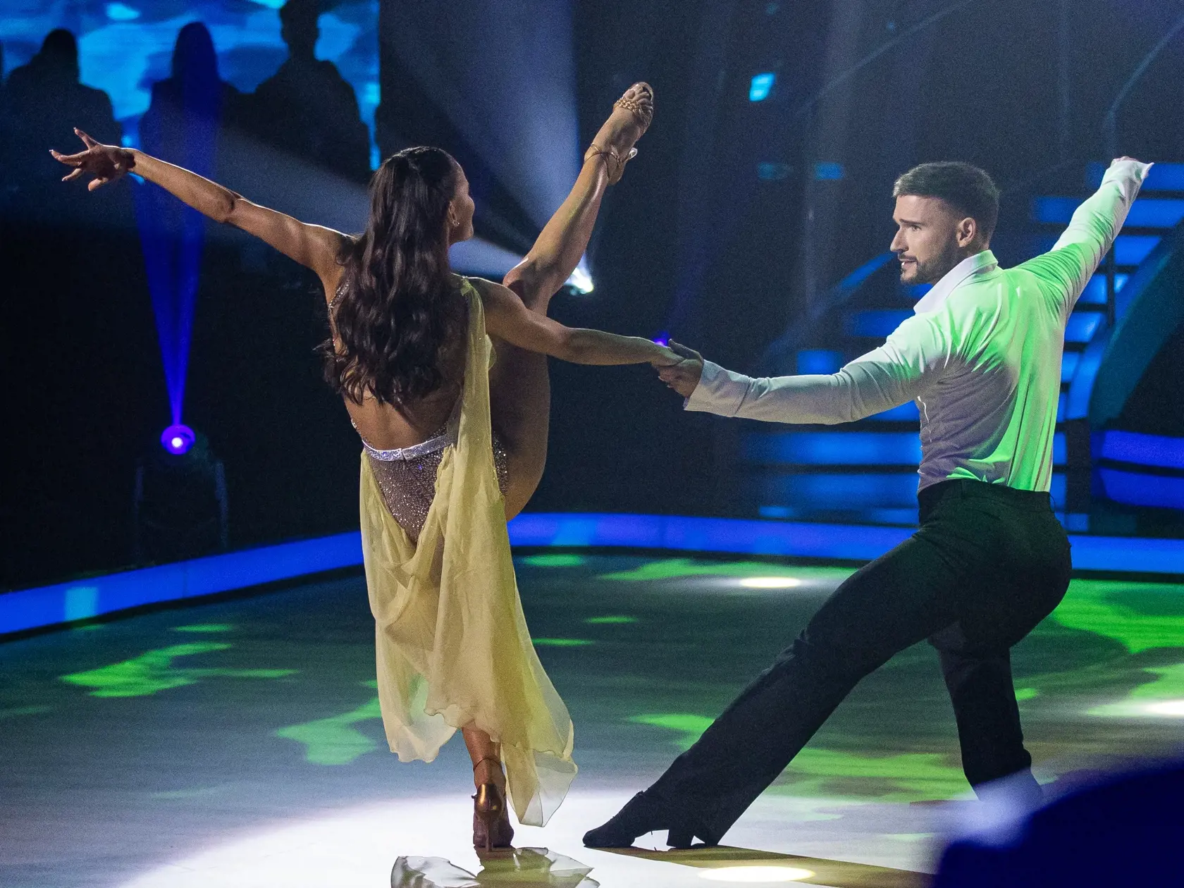 Finále tanečnej súťaže "Let's Dance 2023" v Bratislave. Na snímke Anna Riebauerová a Vratko Sirági.
