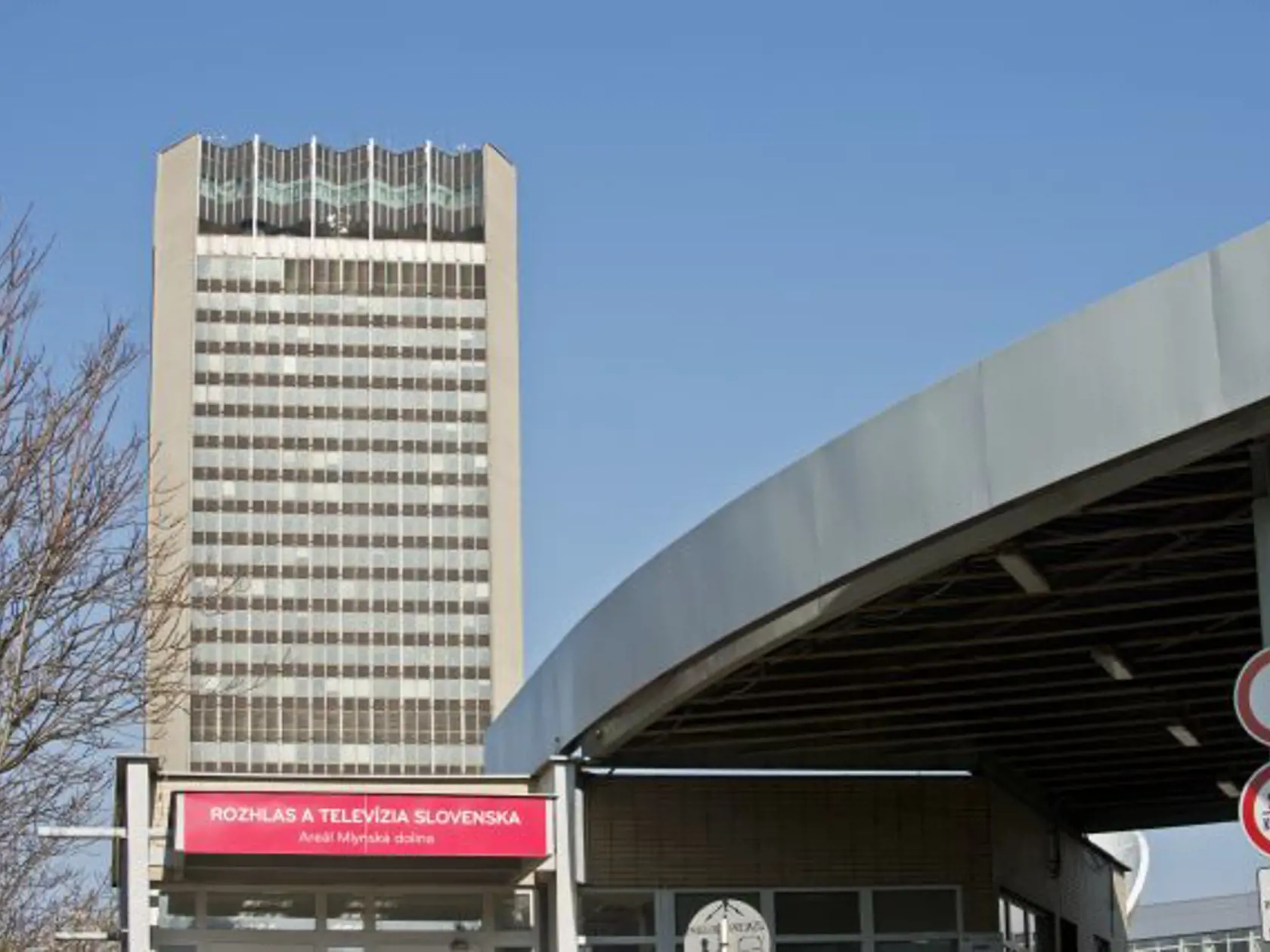 Na snímke budova RTVS v Mlynskej doline. Bratislava.