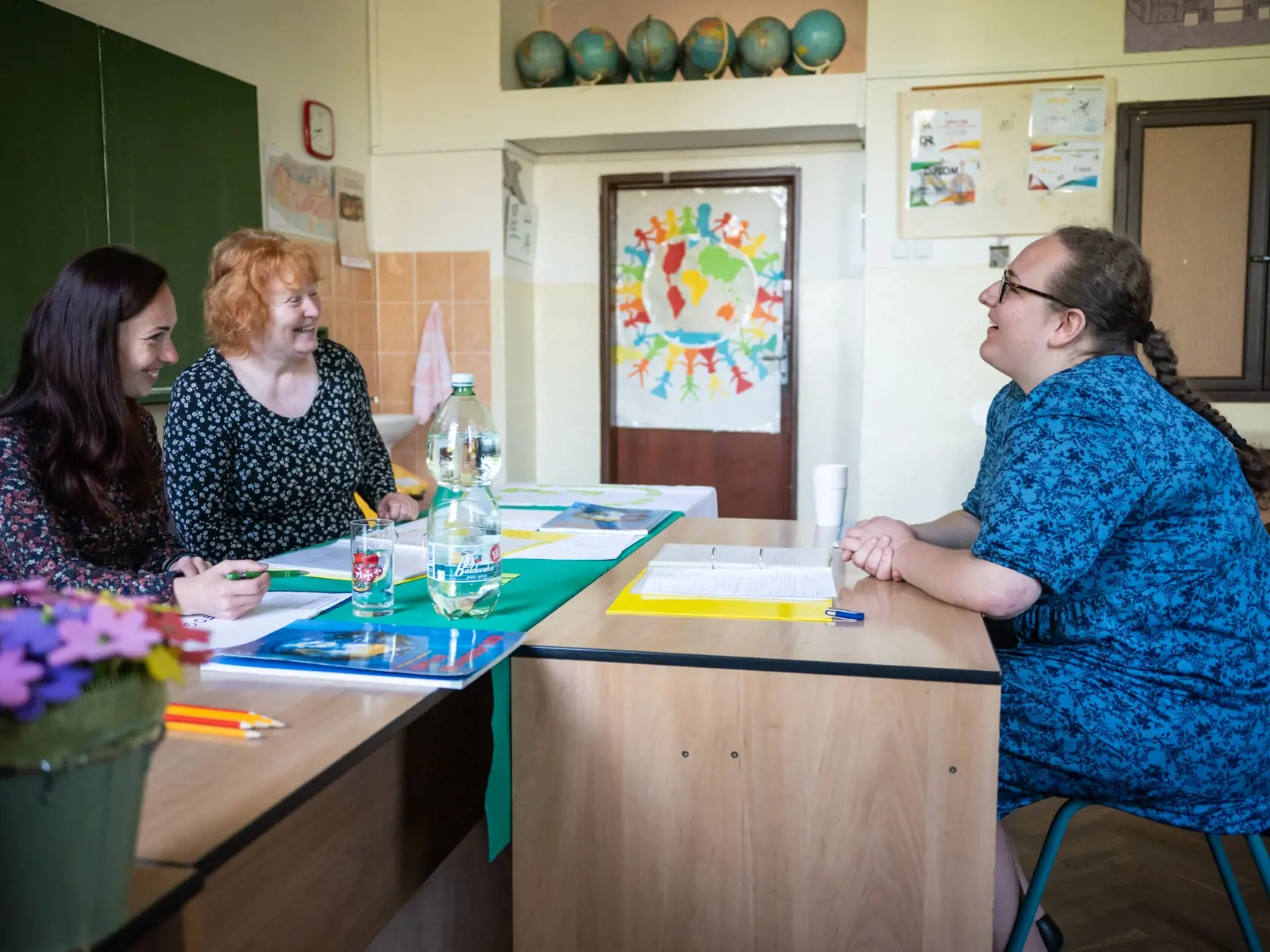 Na snímke študentka maturuje z geografie  počas ústnej maturitnej skúšky na Gymnáziu Jána Adama Raymana, v Prešove 22. mája 2023. FOTO TASR - Veronika Mihaliková