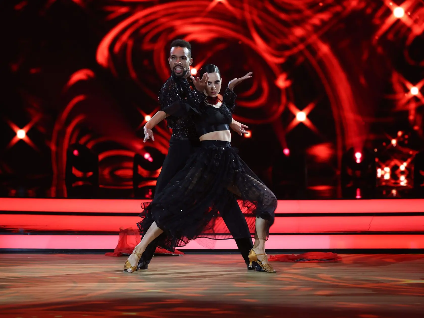 8. kolo Let's Dance. Na snímke Ráchel Šoltésová a Titus Ablorh.