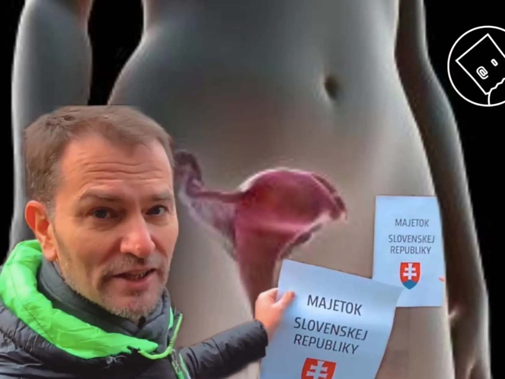 Z Anny Záborskej (klub OĽANO) a Igora Matoviča si vtipkári urobili srandu spojením dvoch tém. Záborská sa podľa niektorých politikov stará do materníc iných žien a chce, aby štát rozhodoval o tom, čo má žena pri otehotnení robiť. Matovič pred voľbami 2020 nalepil na bánu domu Jána Počiatka v Cannes nápis „Majetok slovenského štátu“.