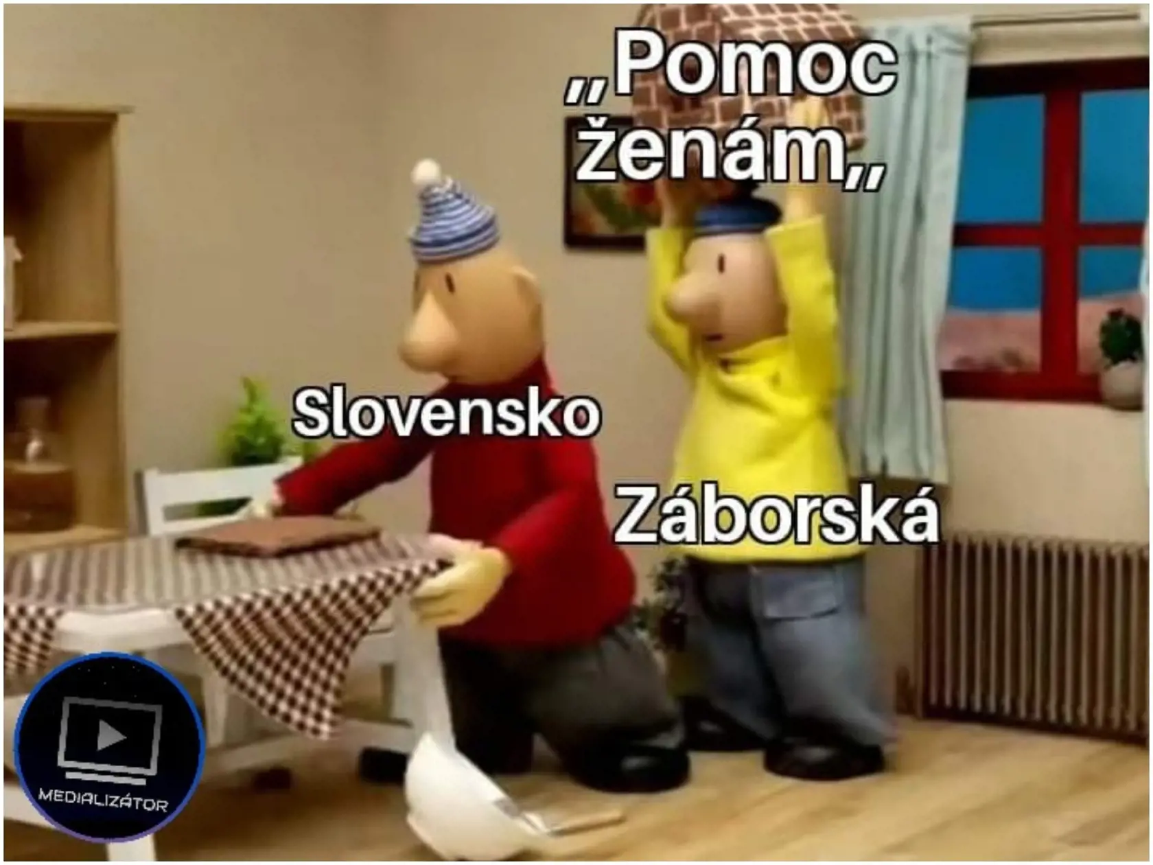 A ešte jeden vtip na záver, keď humoristi prirovnali zákon Anny Záborskej o interrupciách k Patovi a Matovi zo známej rozprávky A je to.