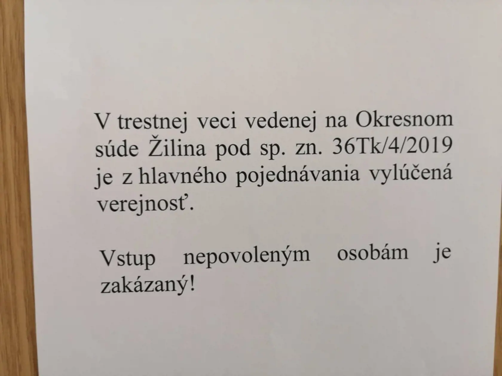 Druhé hlavné pojednávanie v prípade Judity,obžalovanej z obzvlášť závažného trestného činu vraždy.