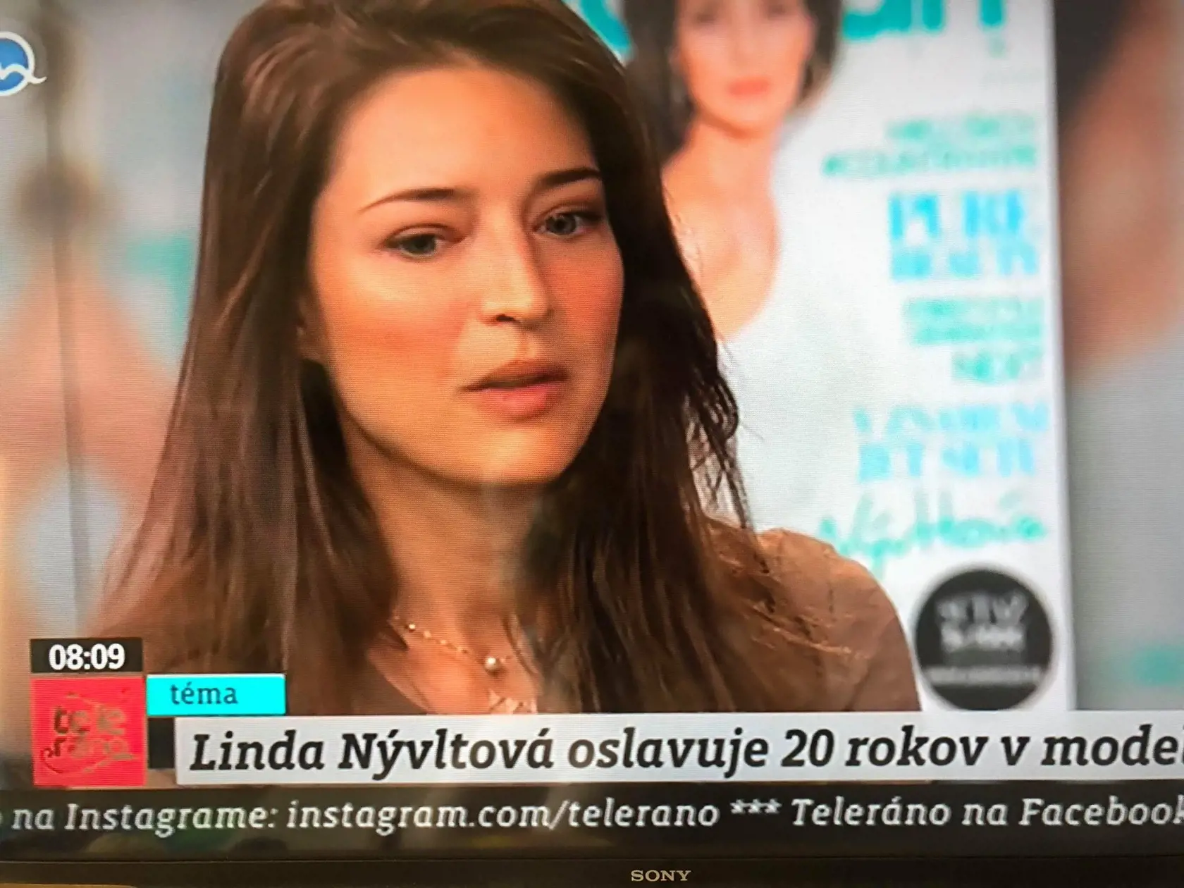 Linda Nývltová počas návštevy markizáckeho Telerána.