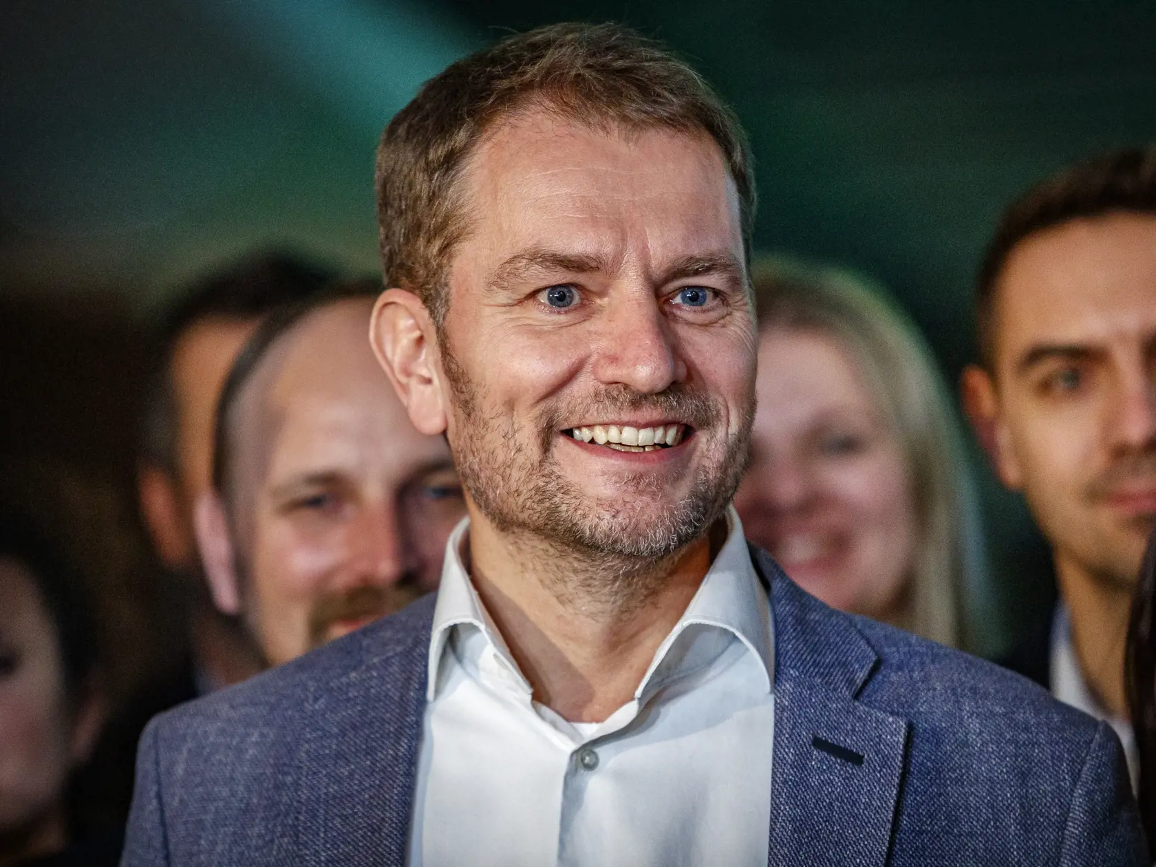 Na snímke Igor Matovič v centrále politickej strany OĽANO počas noci volieb do Národnej rady Slovenskej republiky, 29.2.2020