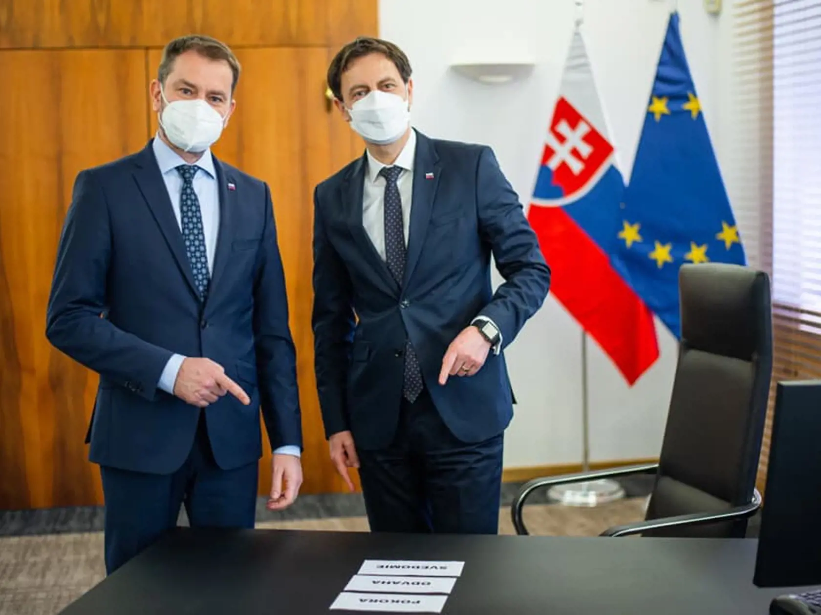 Igor Matovič a Eduard Heger