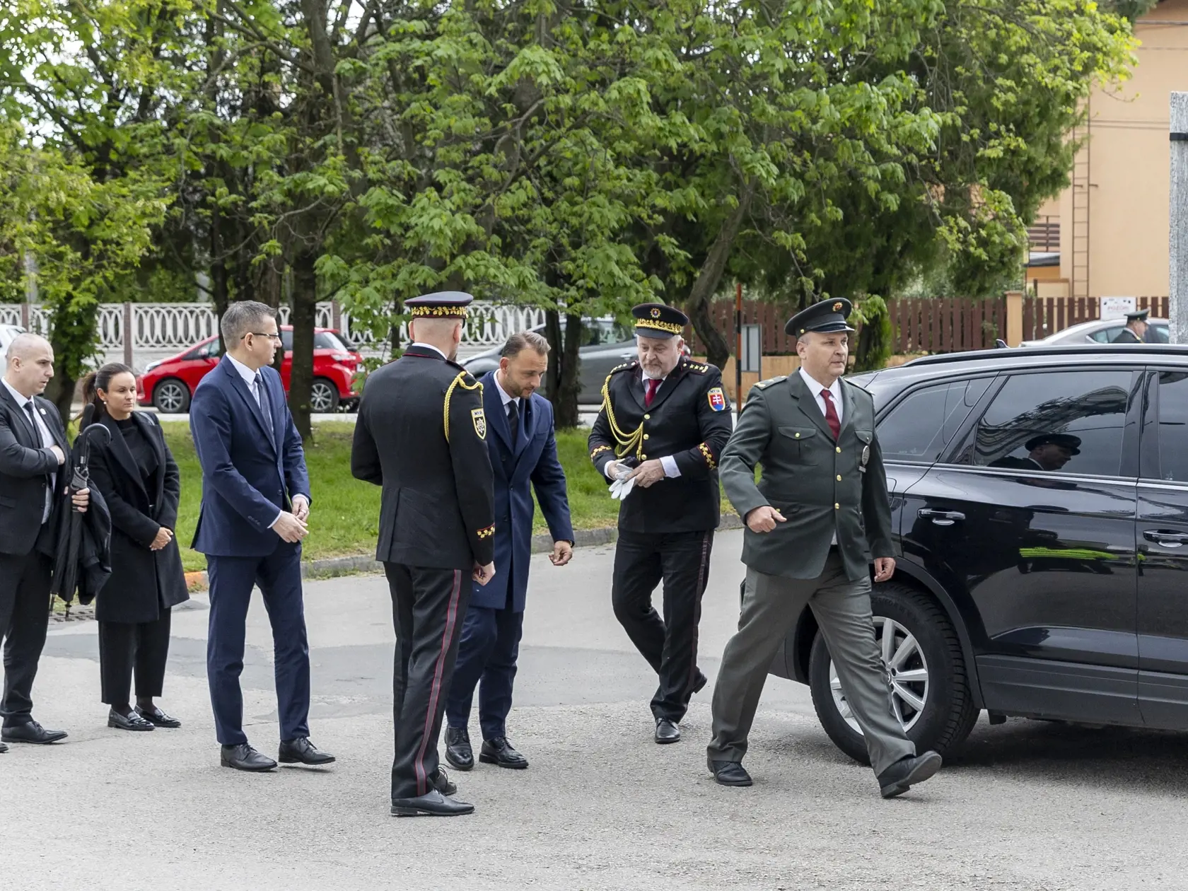 Pohreb zosnulej manželky poradcu ministra vnútra Ladislava Csemiho. 