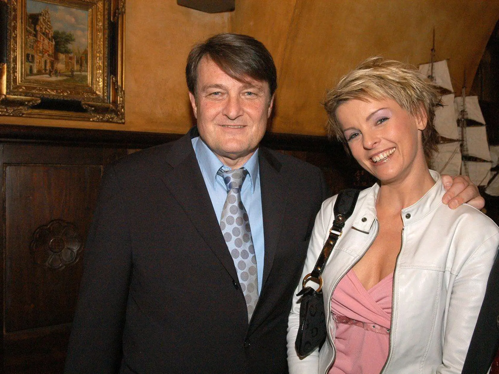 Ladislav Štaidl na archívnej snímke s expartnerkou Ivetou Bartošovou.