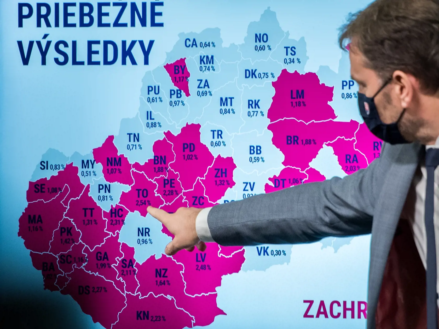 Na snímke je predseda vlády SR Igor Matovič počas tlačovej konferencie.