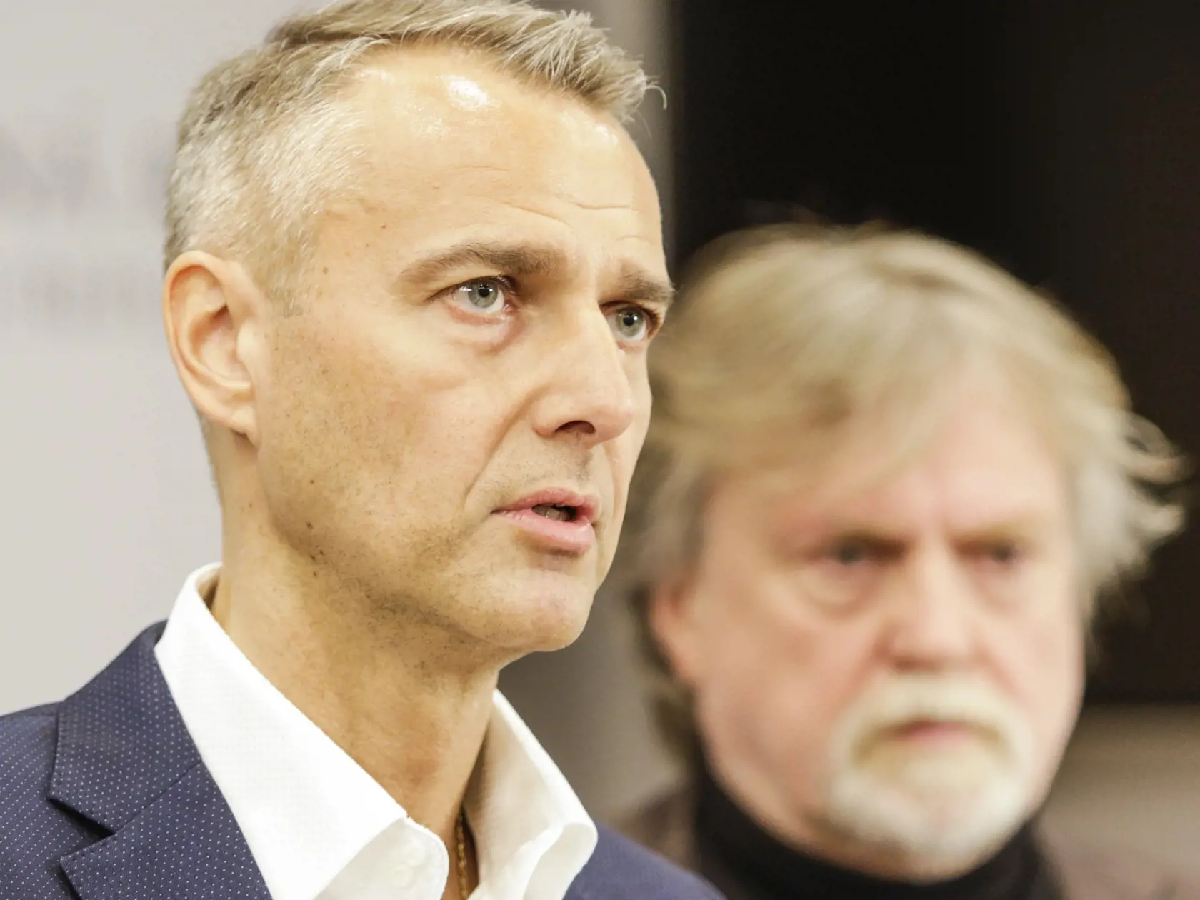 Poslanci Národnej rady SR Richard Raši (vľavo) a Dušan Jarjabek na archívnej sníme.