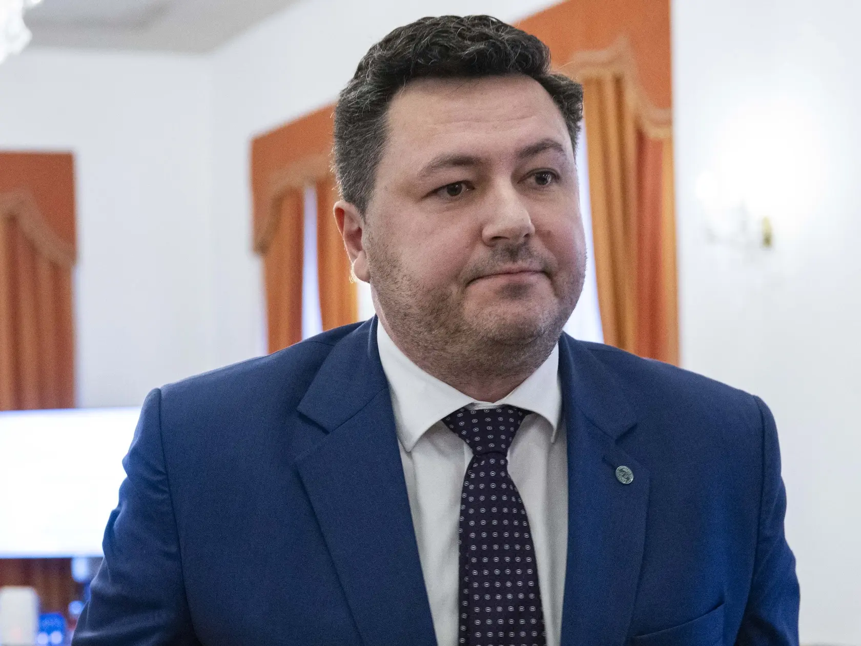 Na snímke kandidát na predsedu Najvyššieho súdu SR František Mozner počas vypočutia kandidátov na Súdnej rade SR 15. apríla 2025 v Bratislave. FOTO TASR - Jakub Kotian
