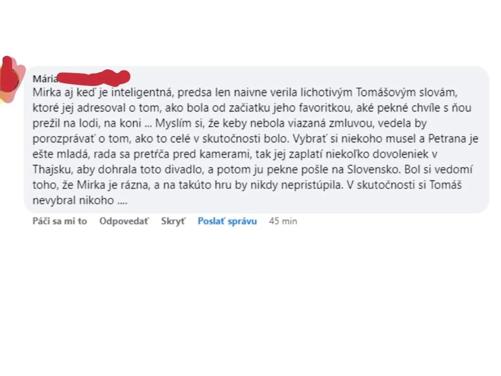 Názory čitateliek spochybňujú celú šou a to, že ich city sú úprímné...