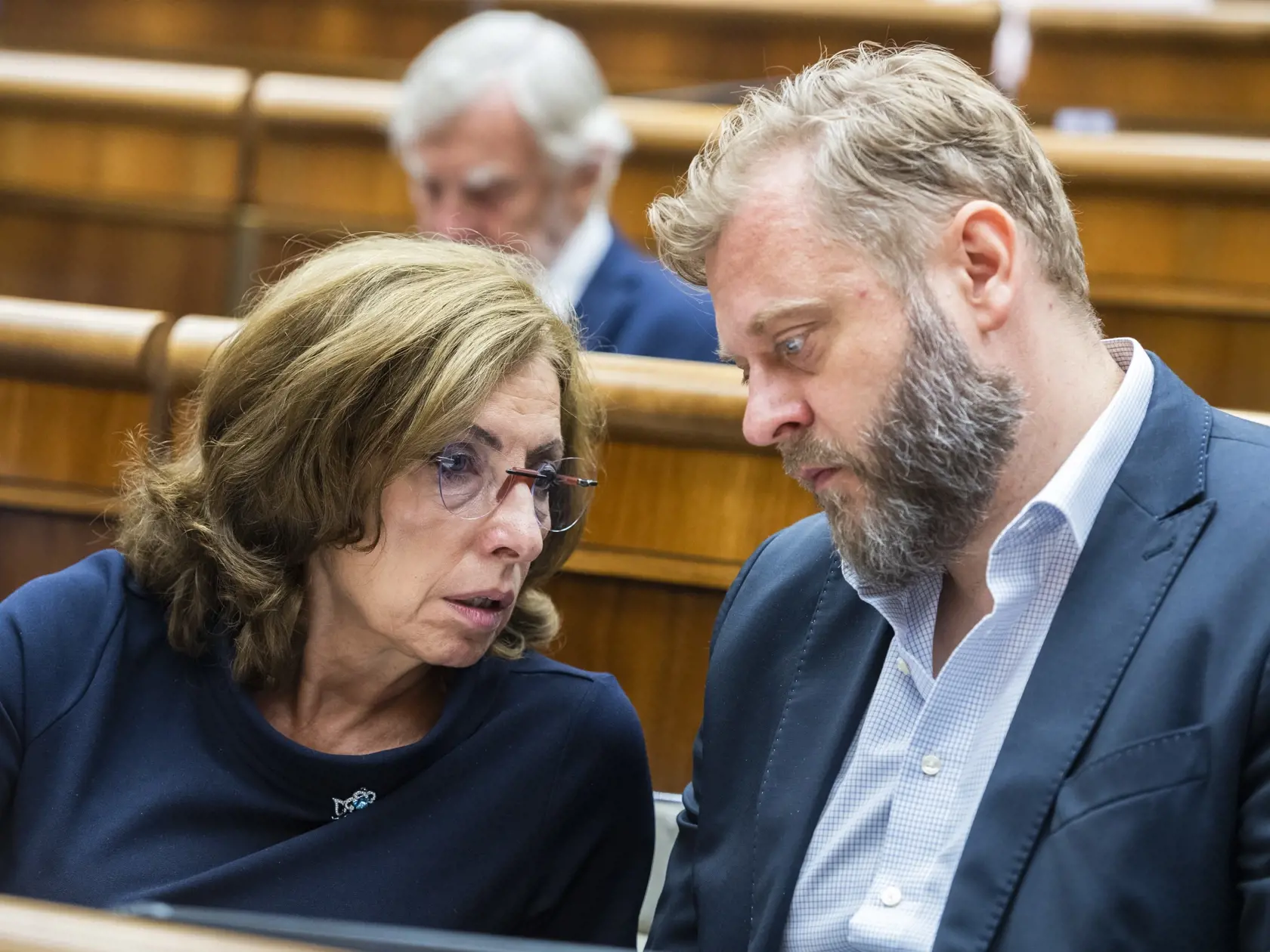 "Bolo by lepšie keby si do svojich robotných dlaní napľuli, zobrali krompáč a šli robiť niečo užitočné, pretože to čo tu hrozí je ruinovanie štátneho rozpočtu, ako takého," skonštatoval so slovami, že OĽaNO sa vraj iba snaží zachrániť si vlastný krk.