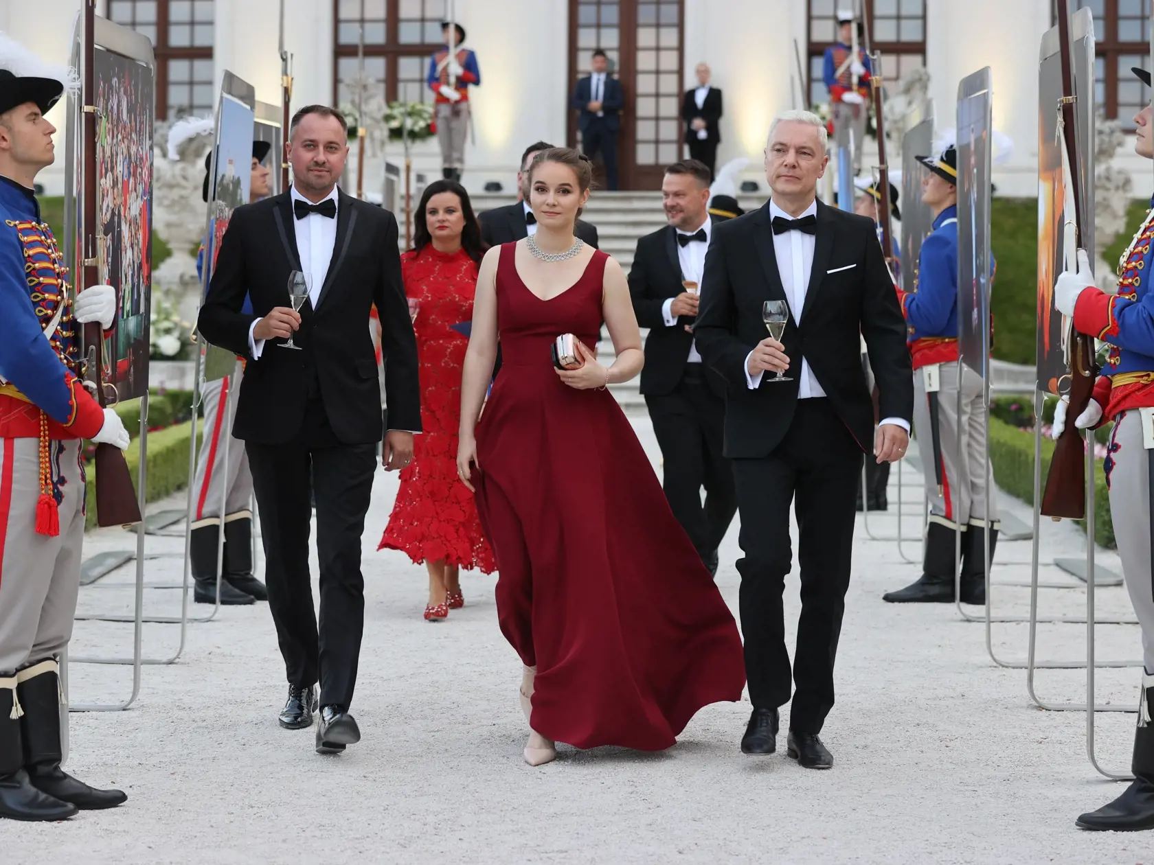 Slávnostná recepcia prezidenta SR Petra Pellegriniho na Bratislavskom hrade.