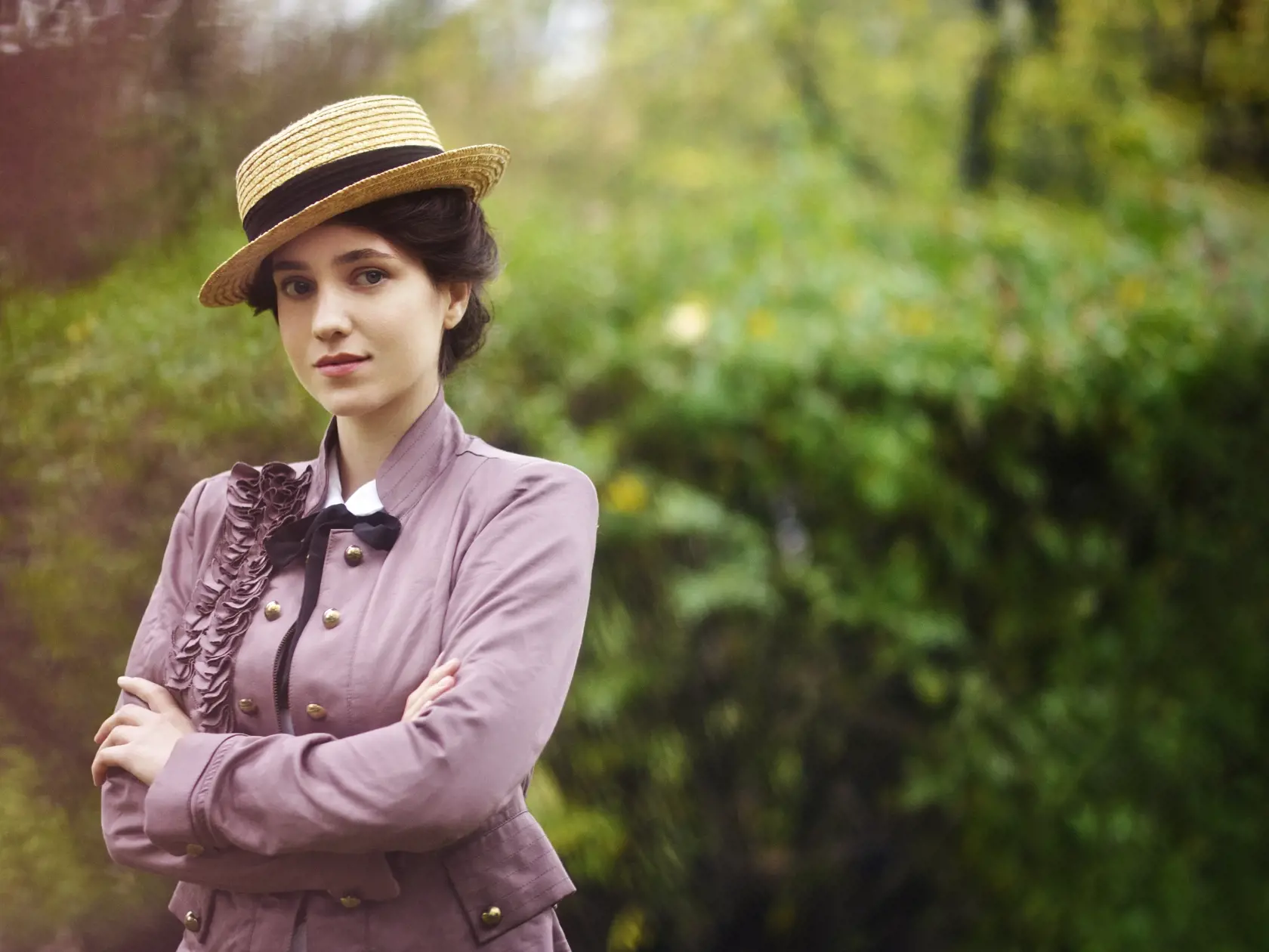 Rachel Šoltésová ako Keira Knightley vo filme Colette.
