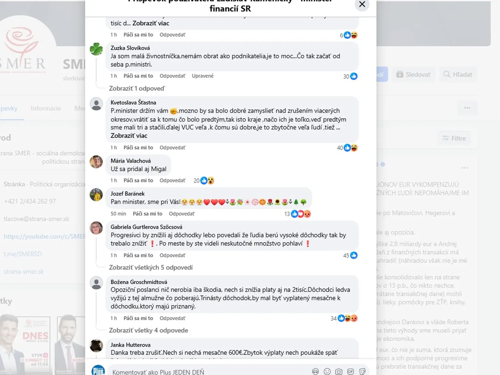 Minister financií Ladislav Kamenický (Smer )reagoval na vyhlásenie lídra SNS Andreja Danka, ktorý chce skoncovať s transakčnou daňou. Jeho príspevok ľudia masívne komentujú.