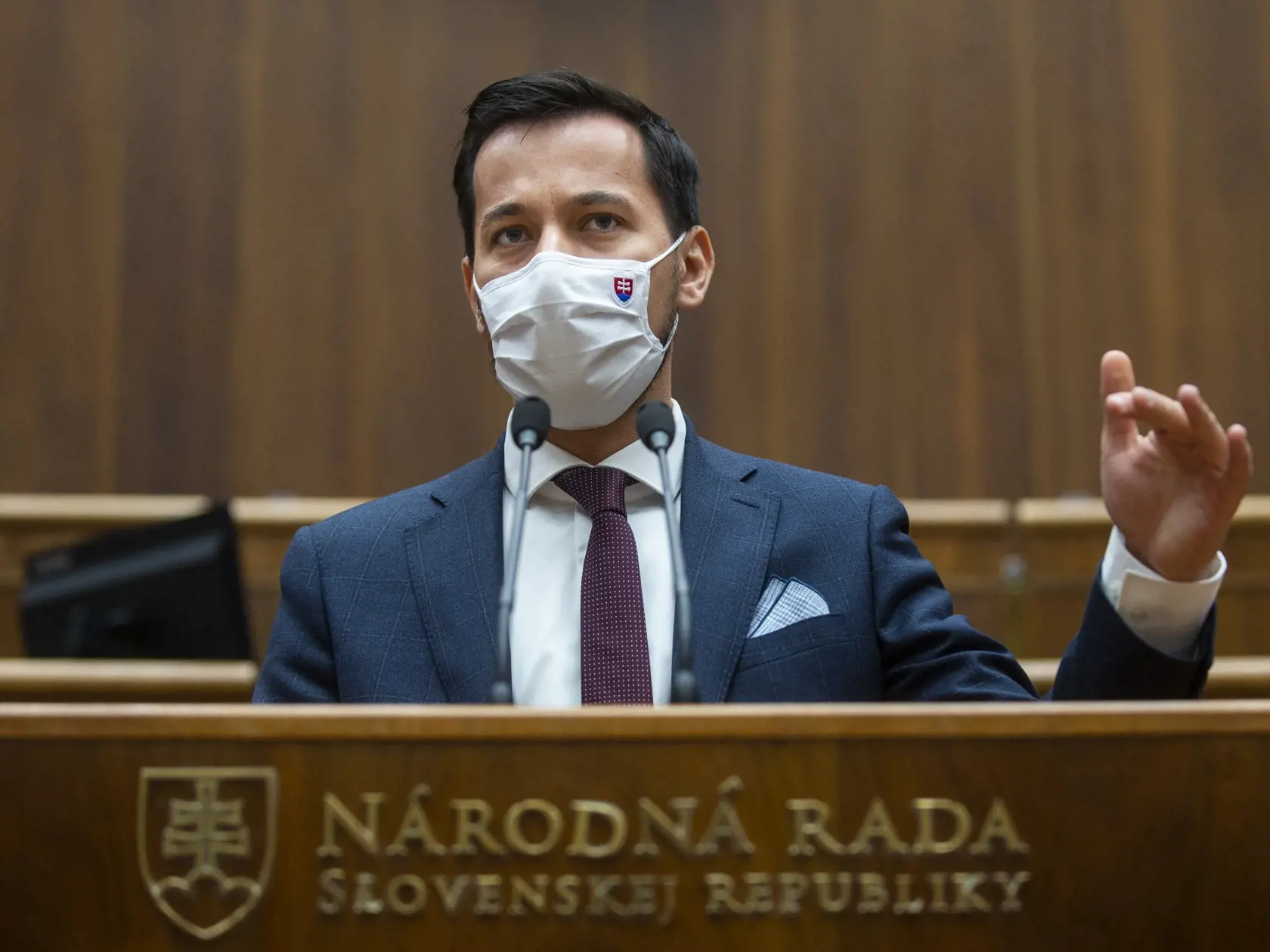 Na snímke je podpredseda NR SR Juraj Šeliga (Za ľudí).