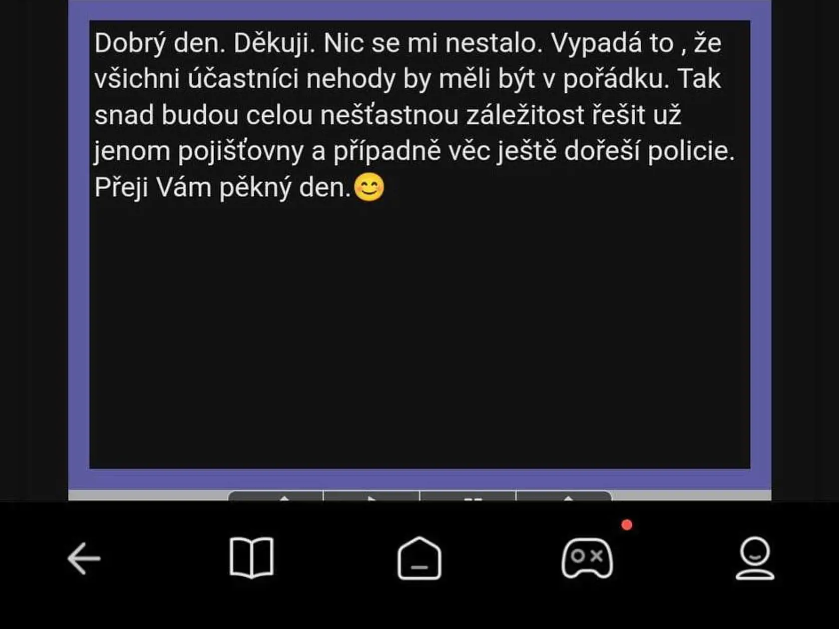 vyjadrenie Jiřího Kajínka k nehode pre denník Plus JEDEN DEŇ.