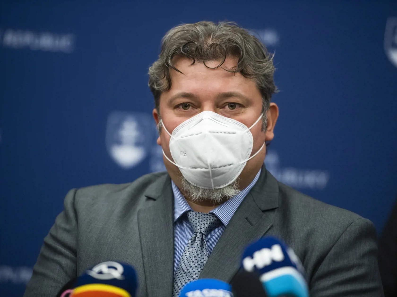 Na snímke generálny riaditeľ OFZ Vladimír Klocok počas tlačovej konferencie na tému: Dobrovoľné dohody prinesú úsporu energetickej spotreby a prispejú k naplneniu energetických cieľov Slovenska. V Bratislave 13. mája 2021. FOTO TASR - Jaroslav Novák