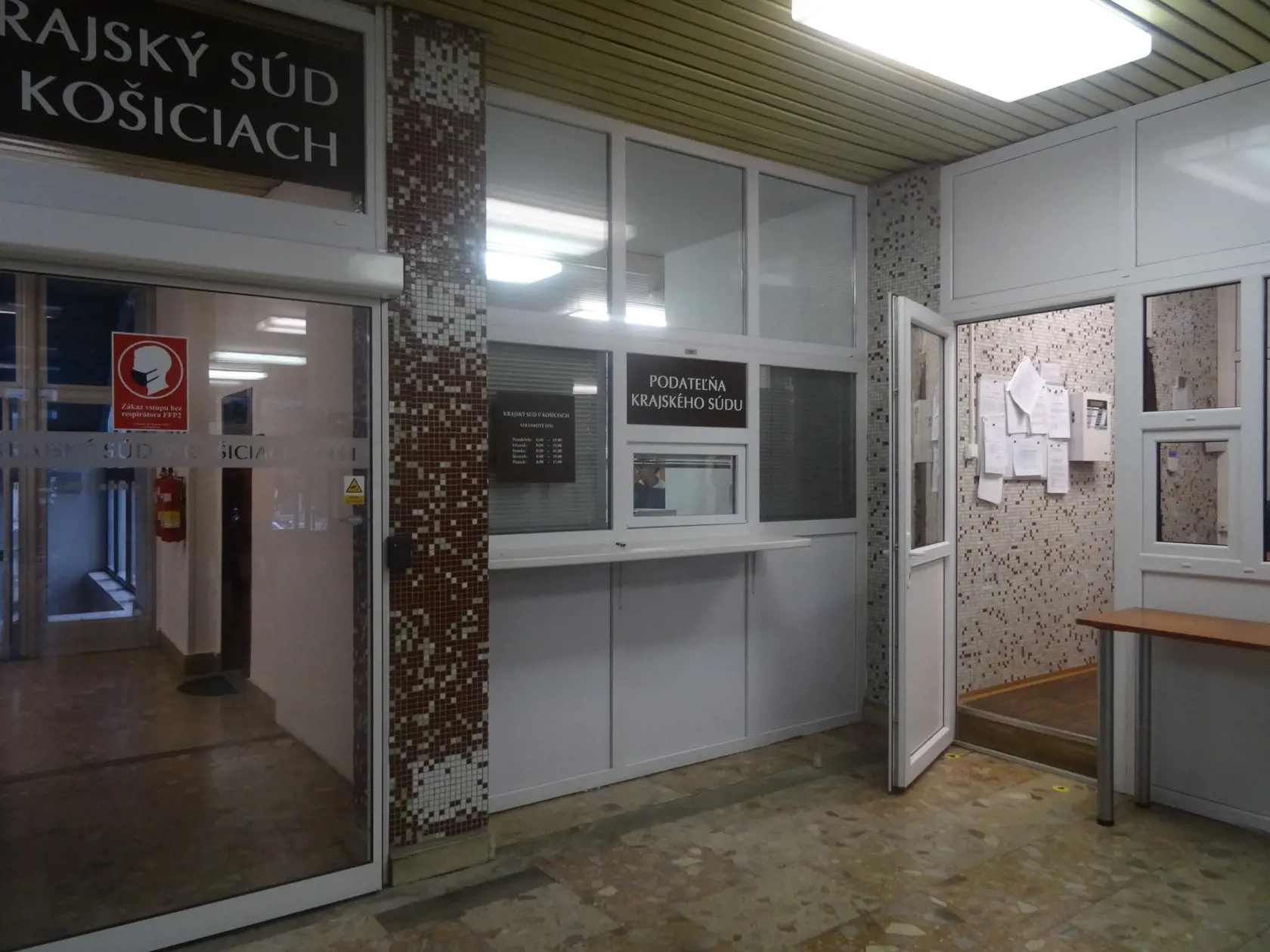 Vstup Krajský súd Košice.